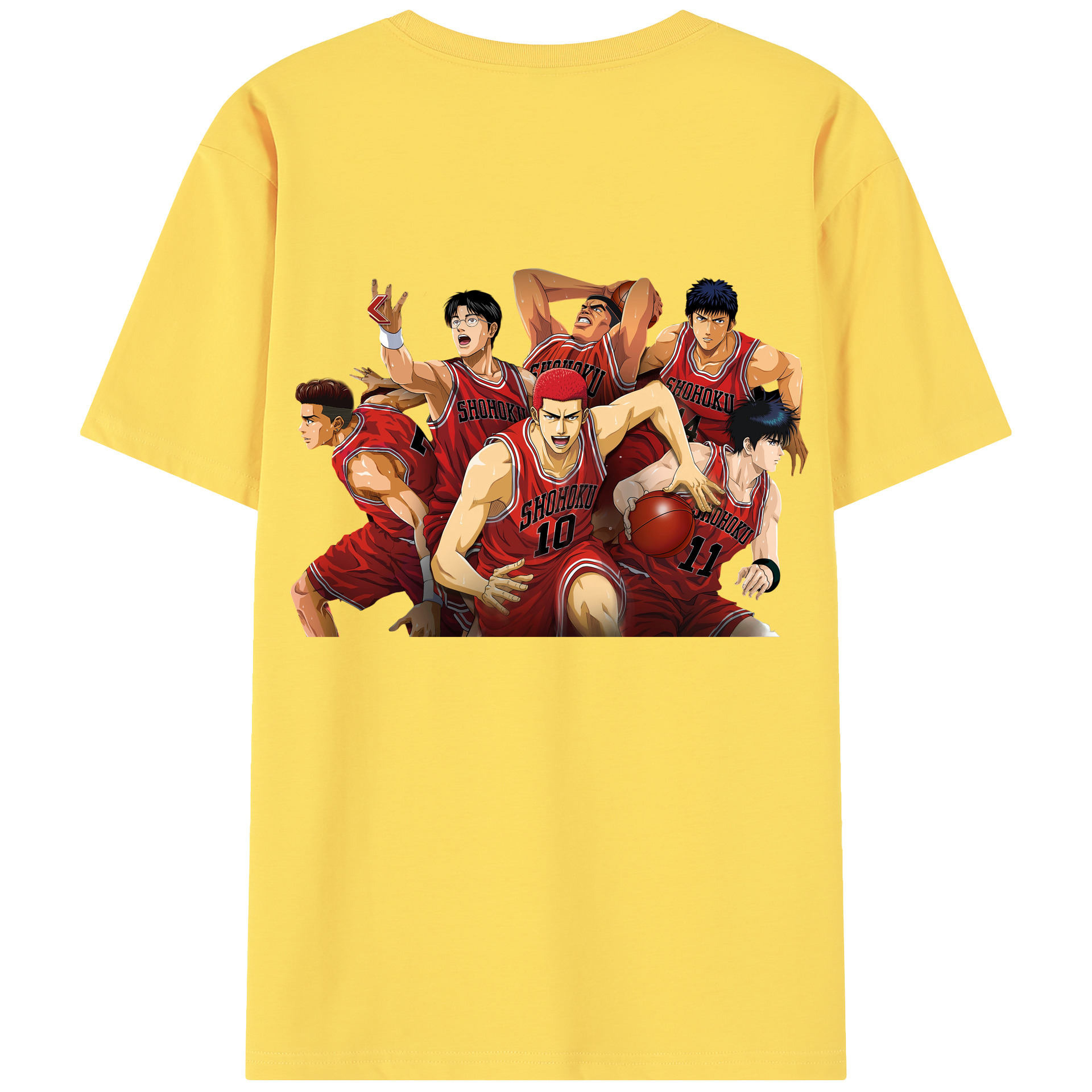 SLAM DUNK／スラムダンク 綿100％半袖Tシャツ（背面プリント）