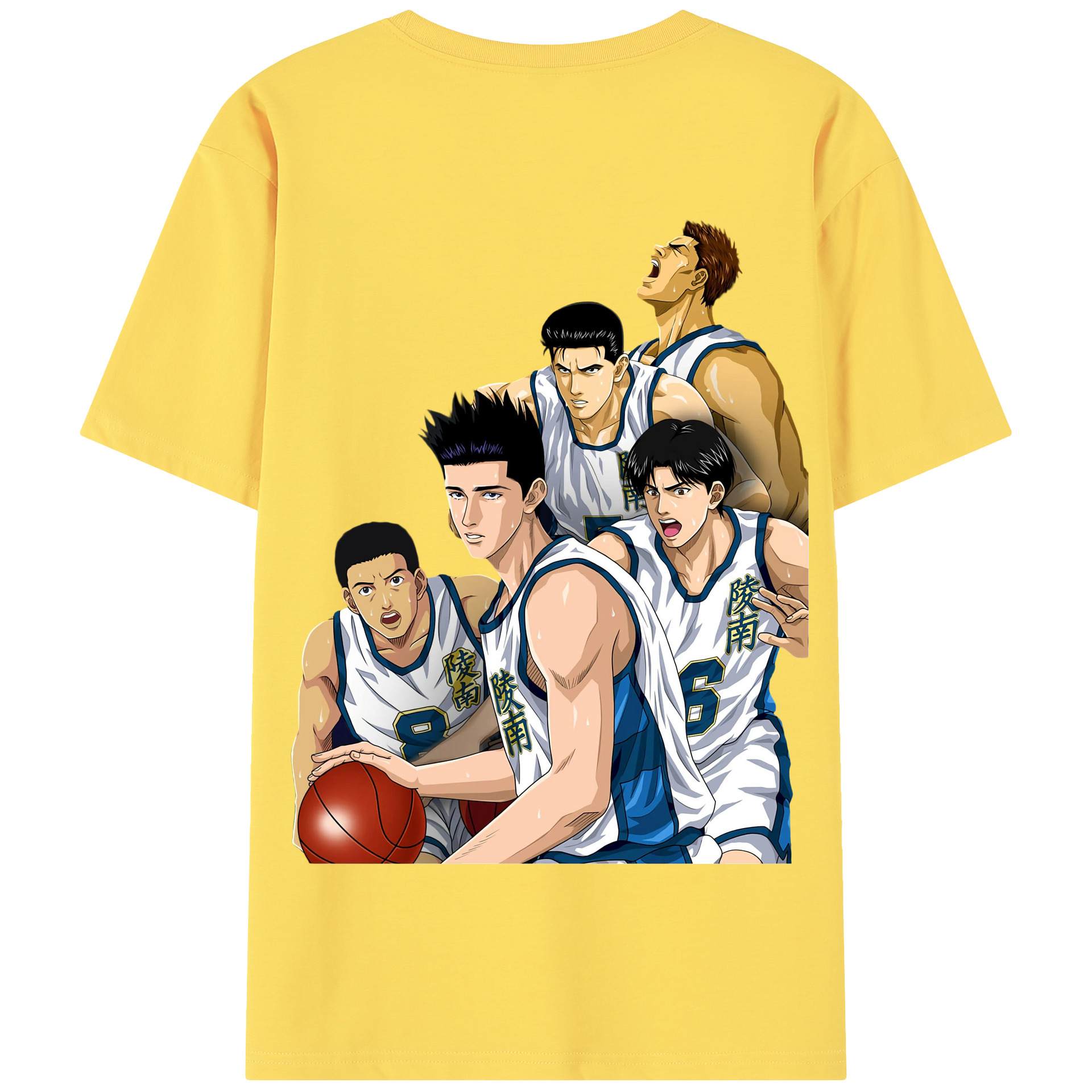 SLAM DUNK／スラムダンク 綿100％半袖Tシャツ（背面プリント）