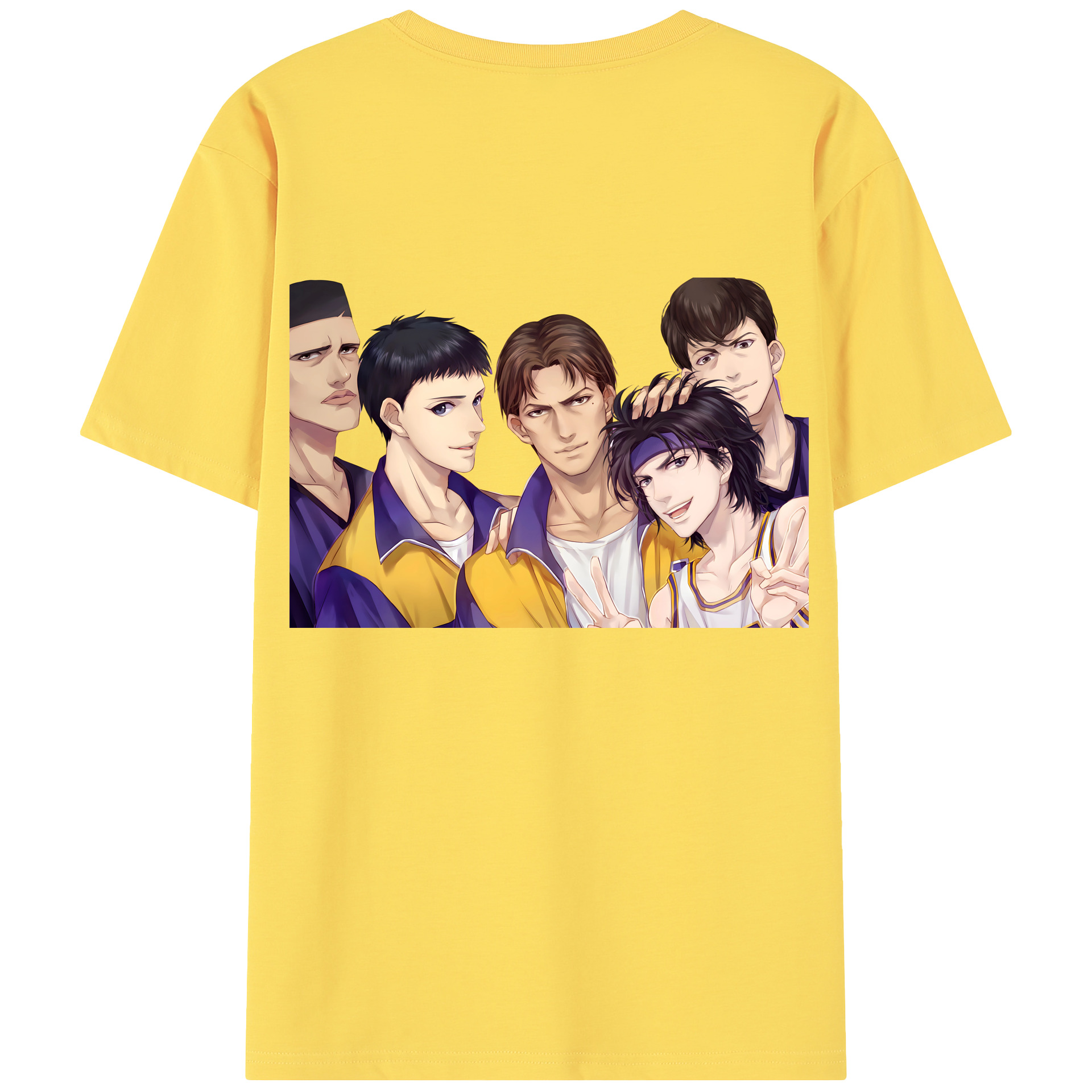 SLAM DUNK／スラムダンク 綿100％半袖Tシャツ（背面プリント）