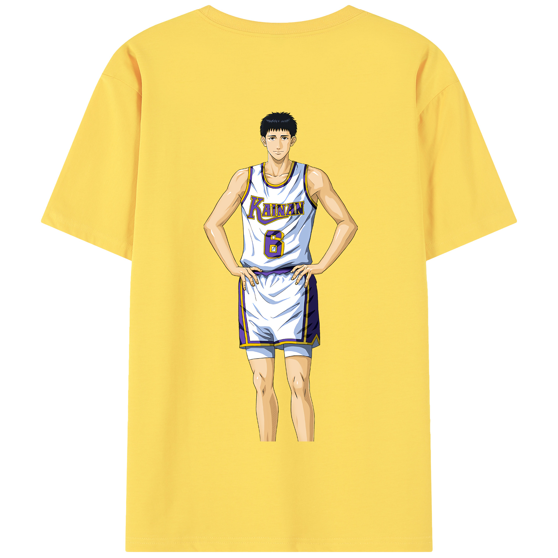 SLAM DUNK／スラムダンク 綿100％半袖Tシャツ（背面プリント）