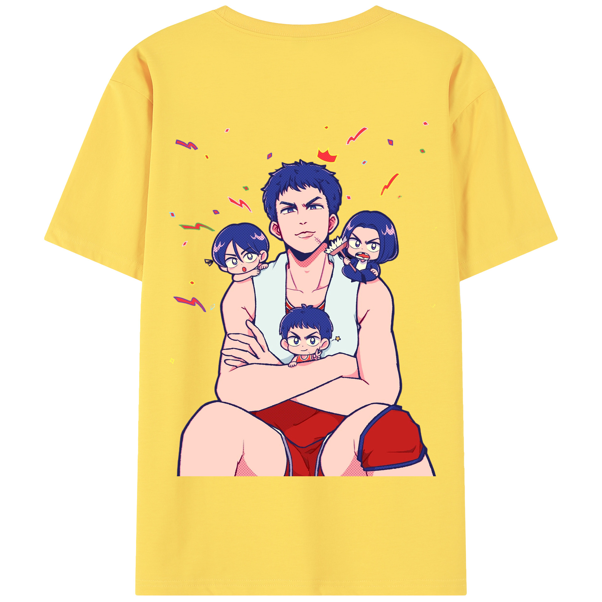 SLAM DUNK／スラムダンク 綿100％半袖Tシャツ（背面プリント）
