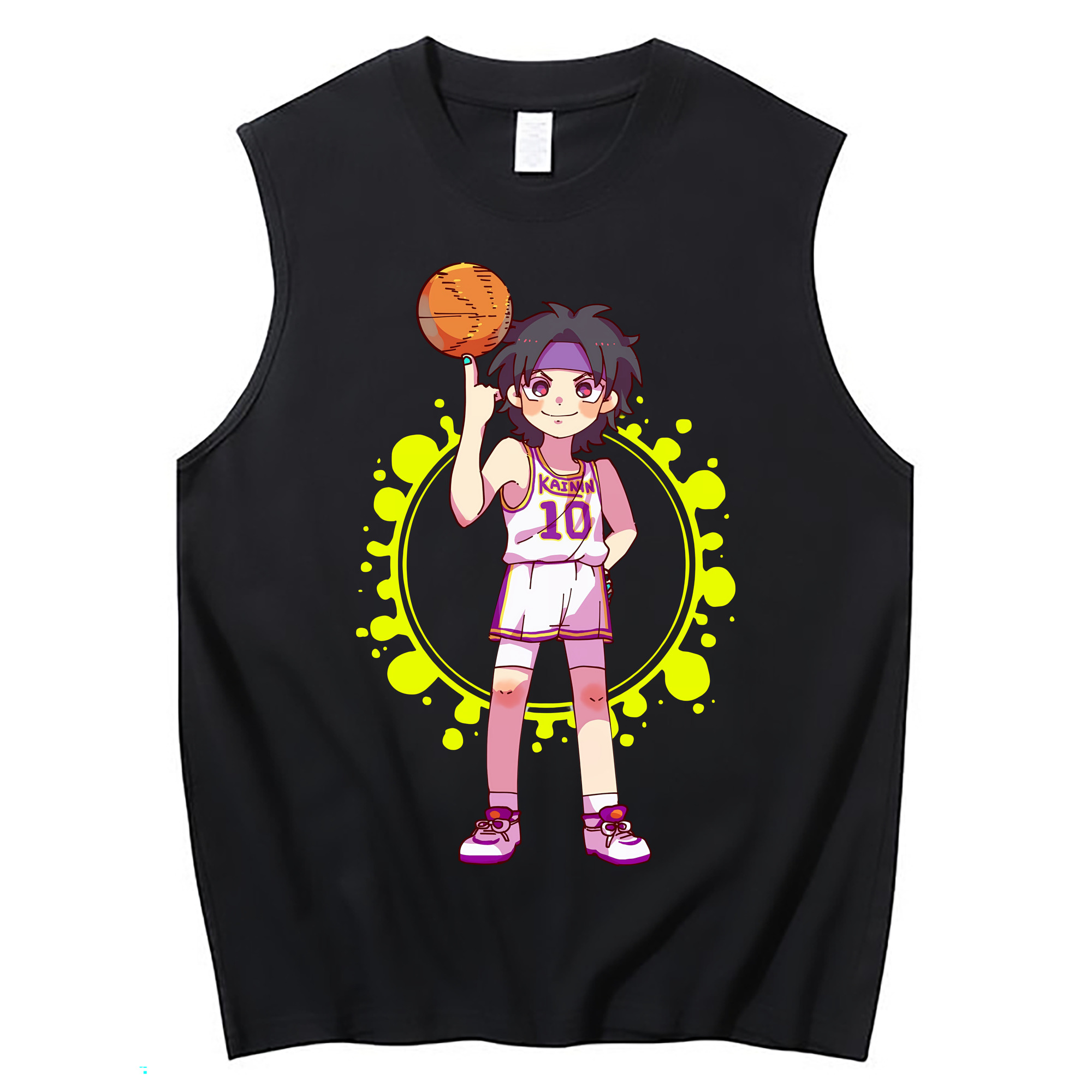（画像用） SLAM DUNK／スラムダンク コットン100％タンクトップ（フロントプリント）