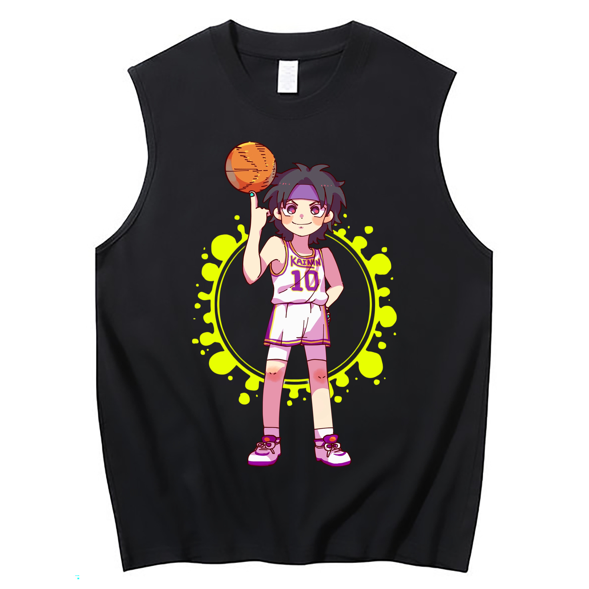 （画像用） SLAM DUNK／スラムダンク コットン100％タンクトップ（フロントプリント）