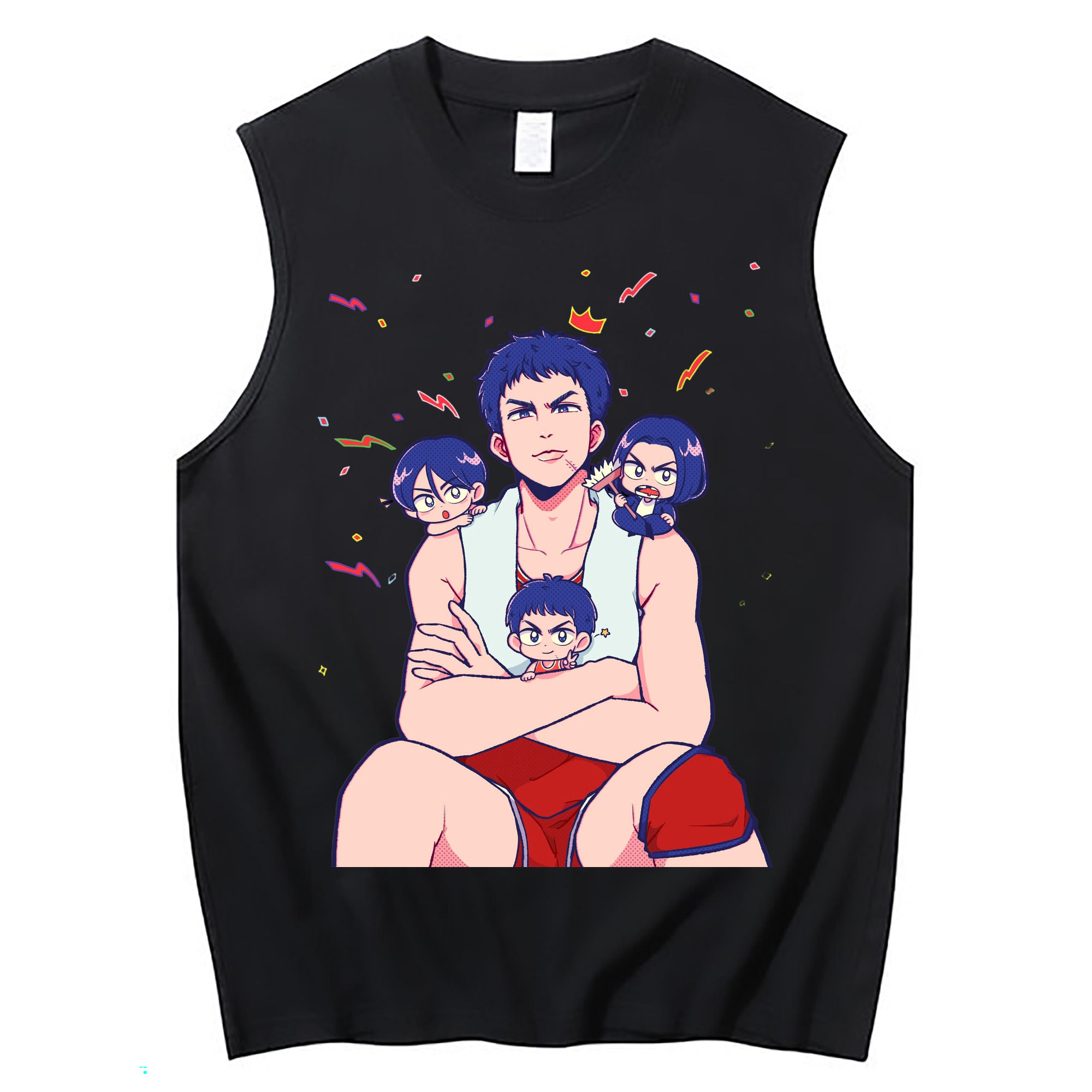 （画像用） SLAM DUNK／スラムダンク コットン100％タンクトップ（フロントプリント）