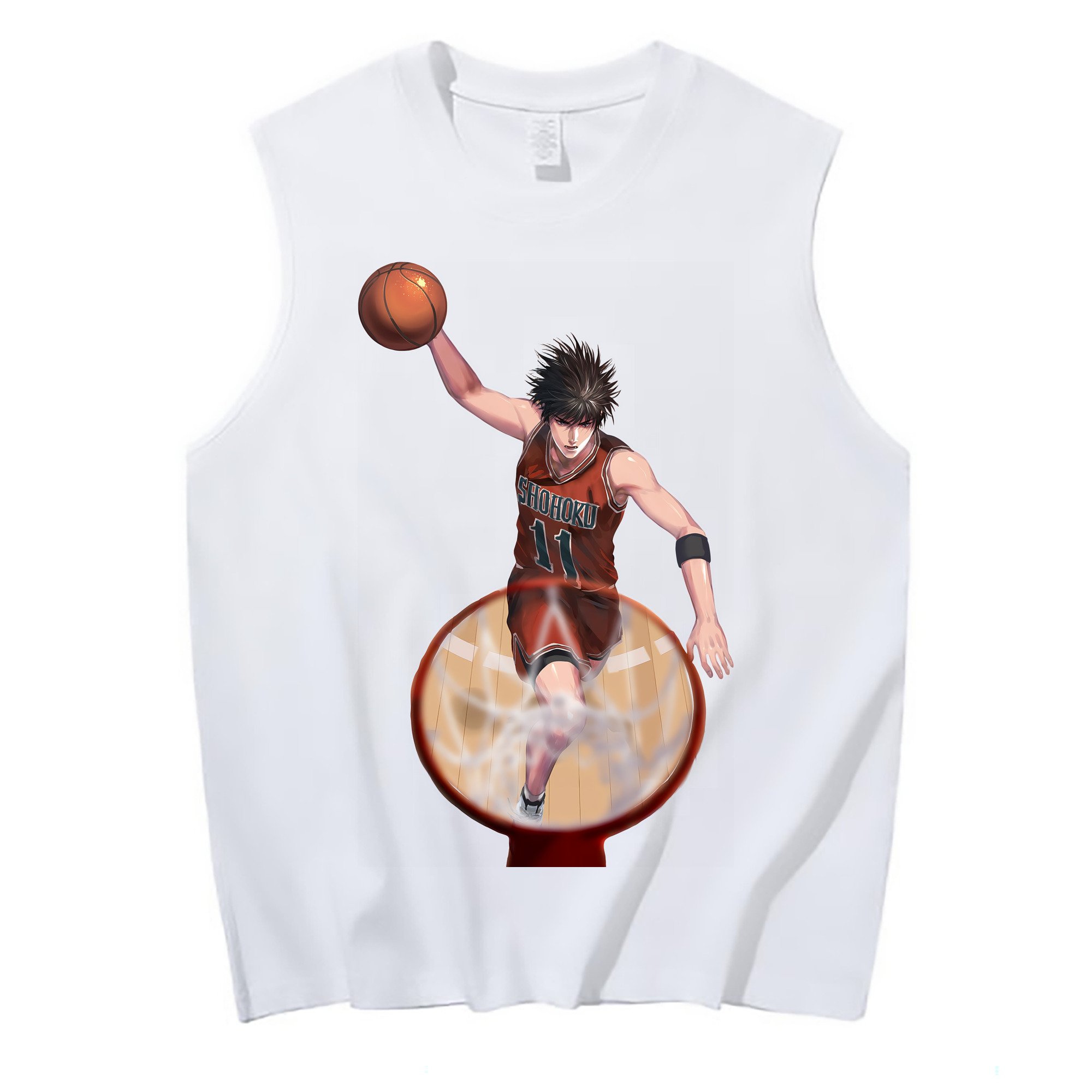 （画像用） SLAM DUNK／スラムダンク コットン100％タンクトップ（フロントプリント）
