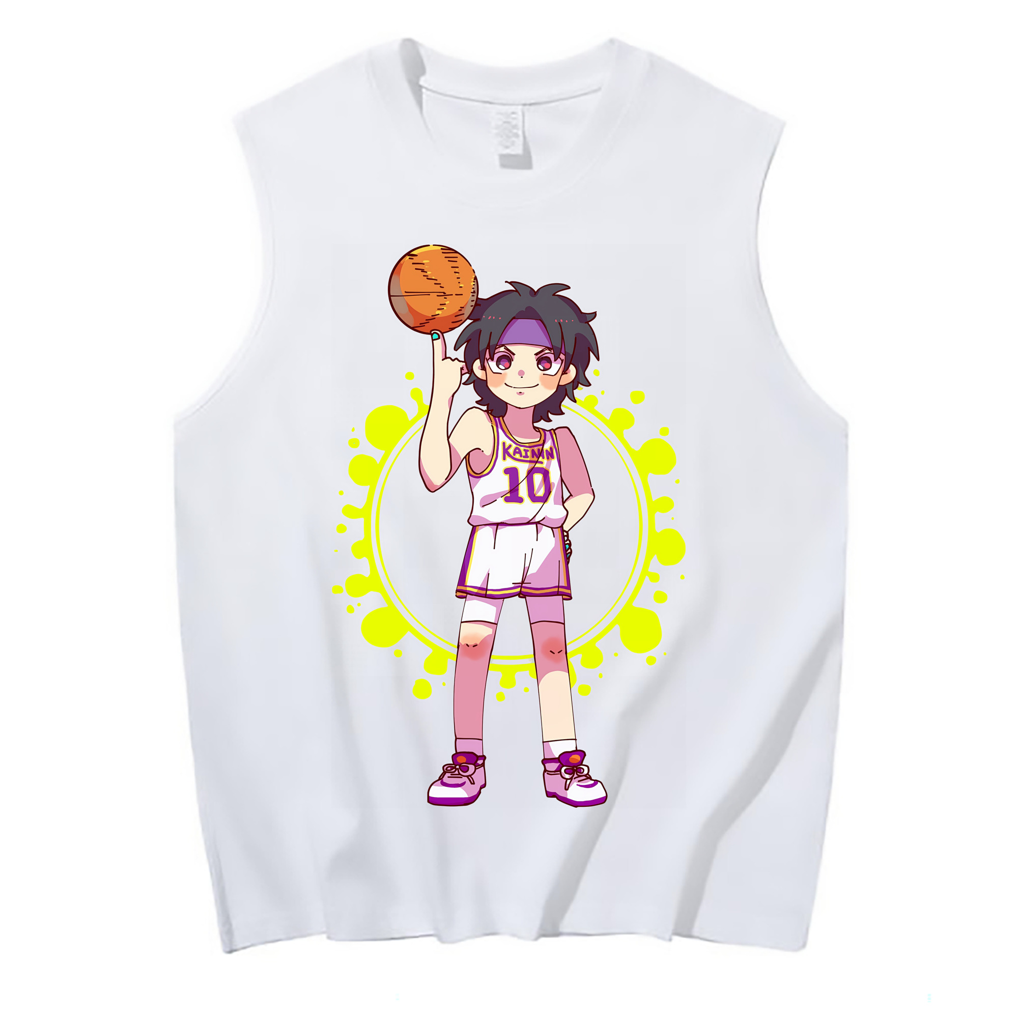 （画像用） SLAM DUNK／スラムダンク コットン100％タンクトップ（フロントプリント）