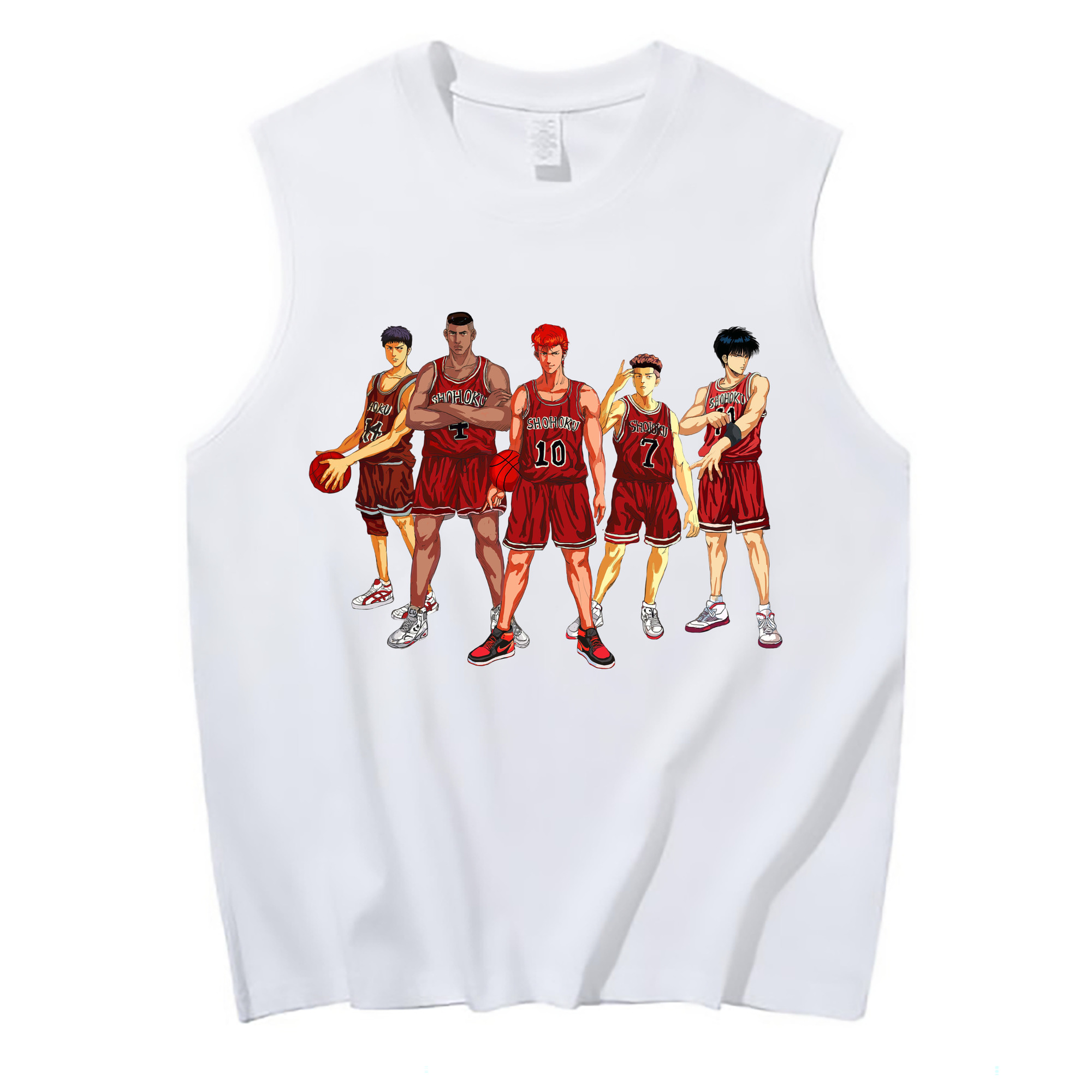 （画像用） SLAM DUNK／スラムダンク コットン100％タンクトップ（フロントプリント）