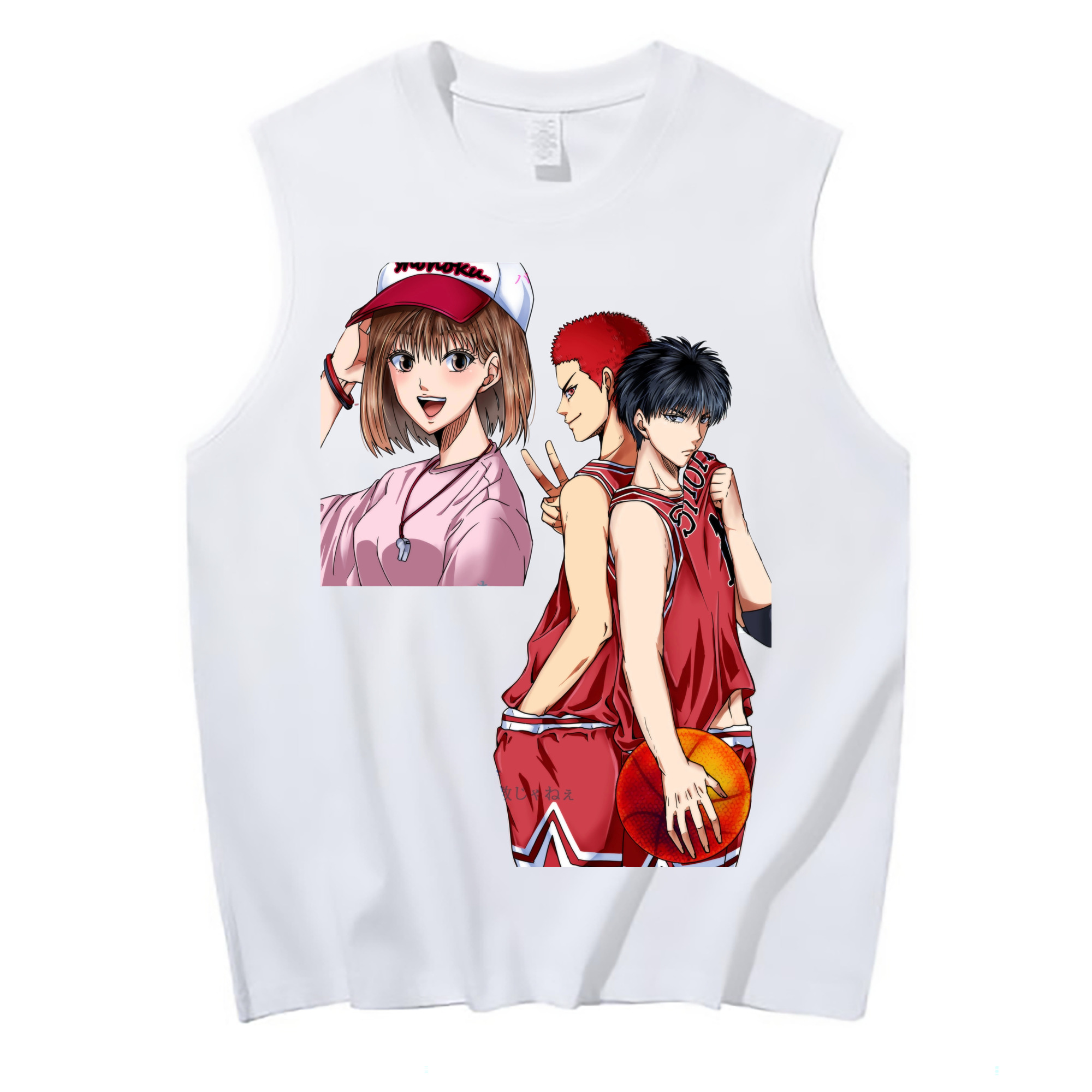 （画像用） SLAM DUNK／スラムダンク コットン100％タンクトップ（フロントプリント）