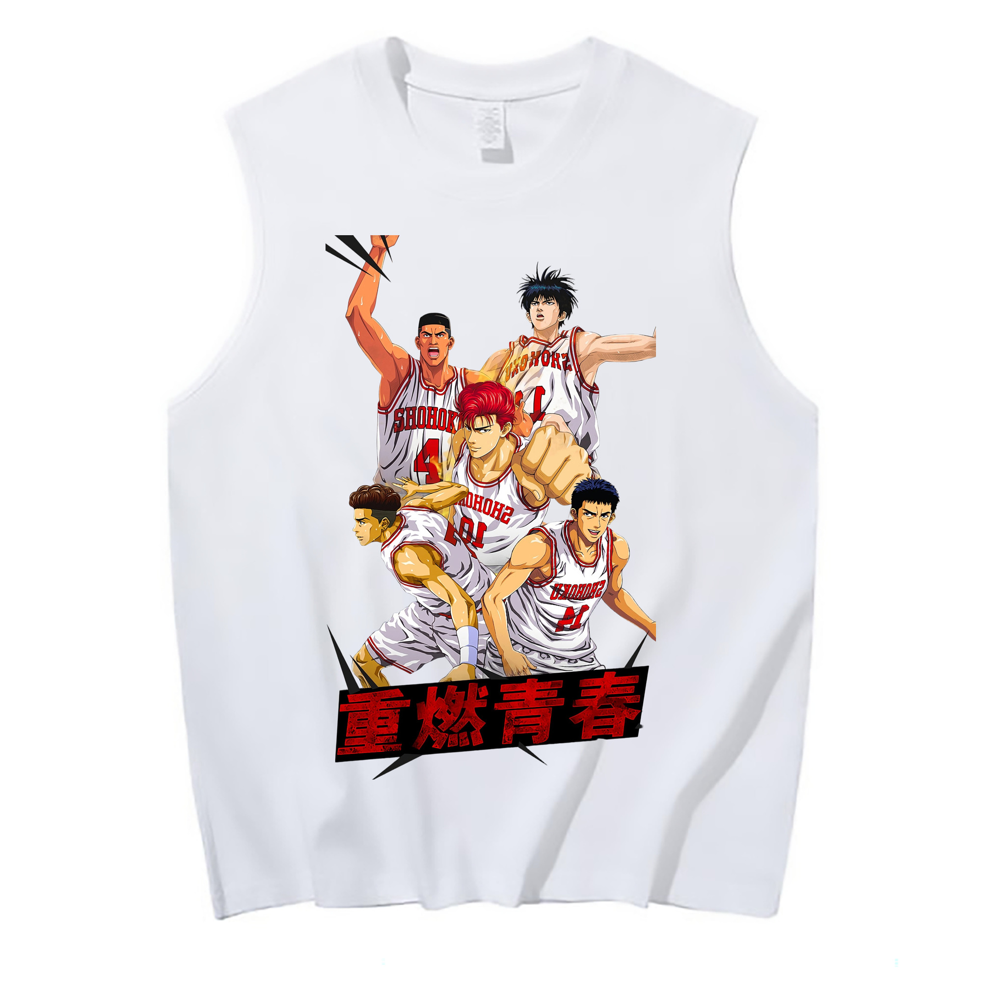 （画像用） SLAM DUNK／スラムダンク コットン100％タンクトップ（フロントプリント）