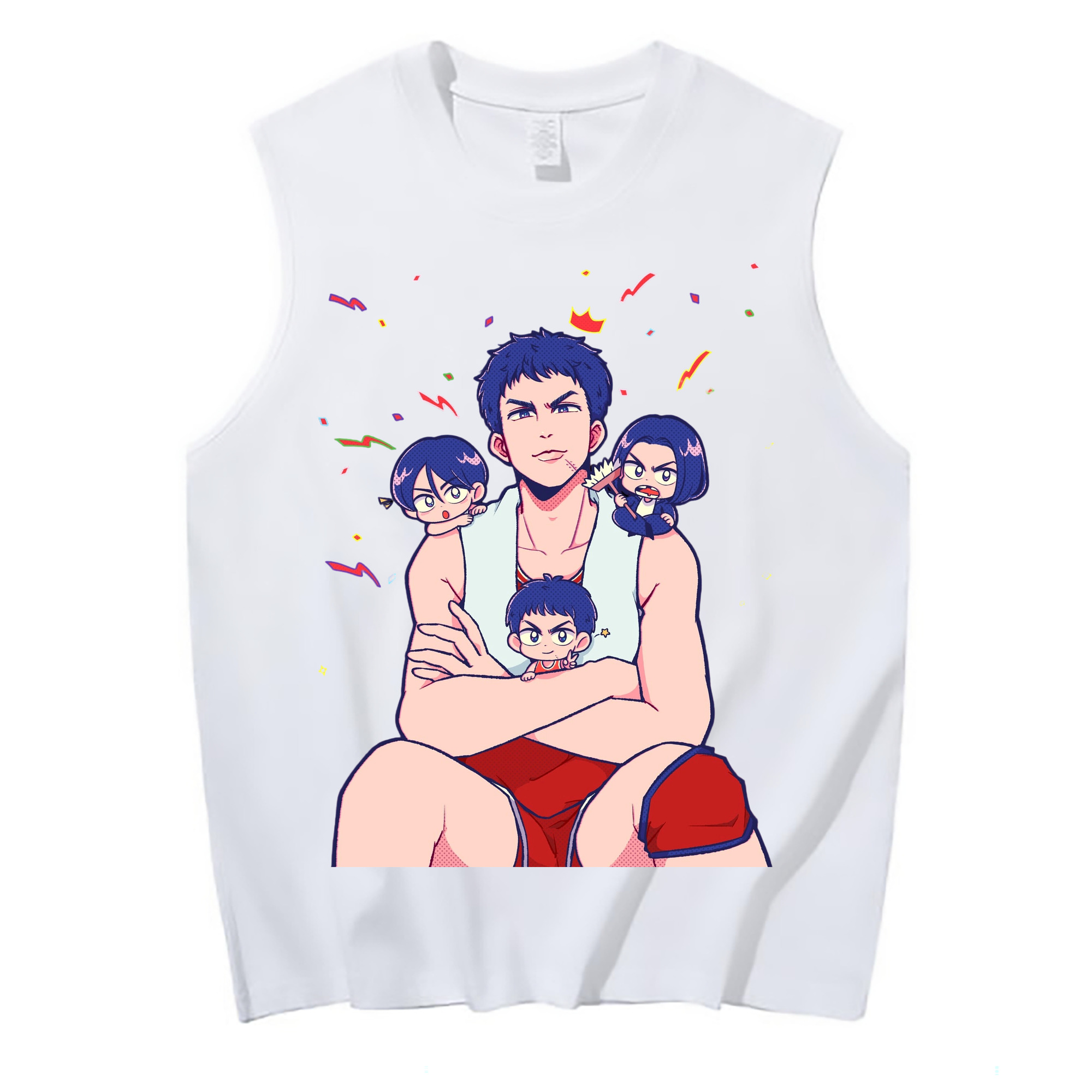 （画像用） SLAM DUNK／スラムダンク コットン100％タンクトップ（フロントプリント）