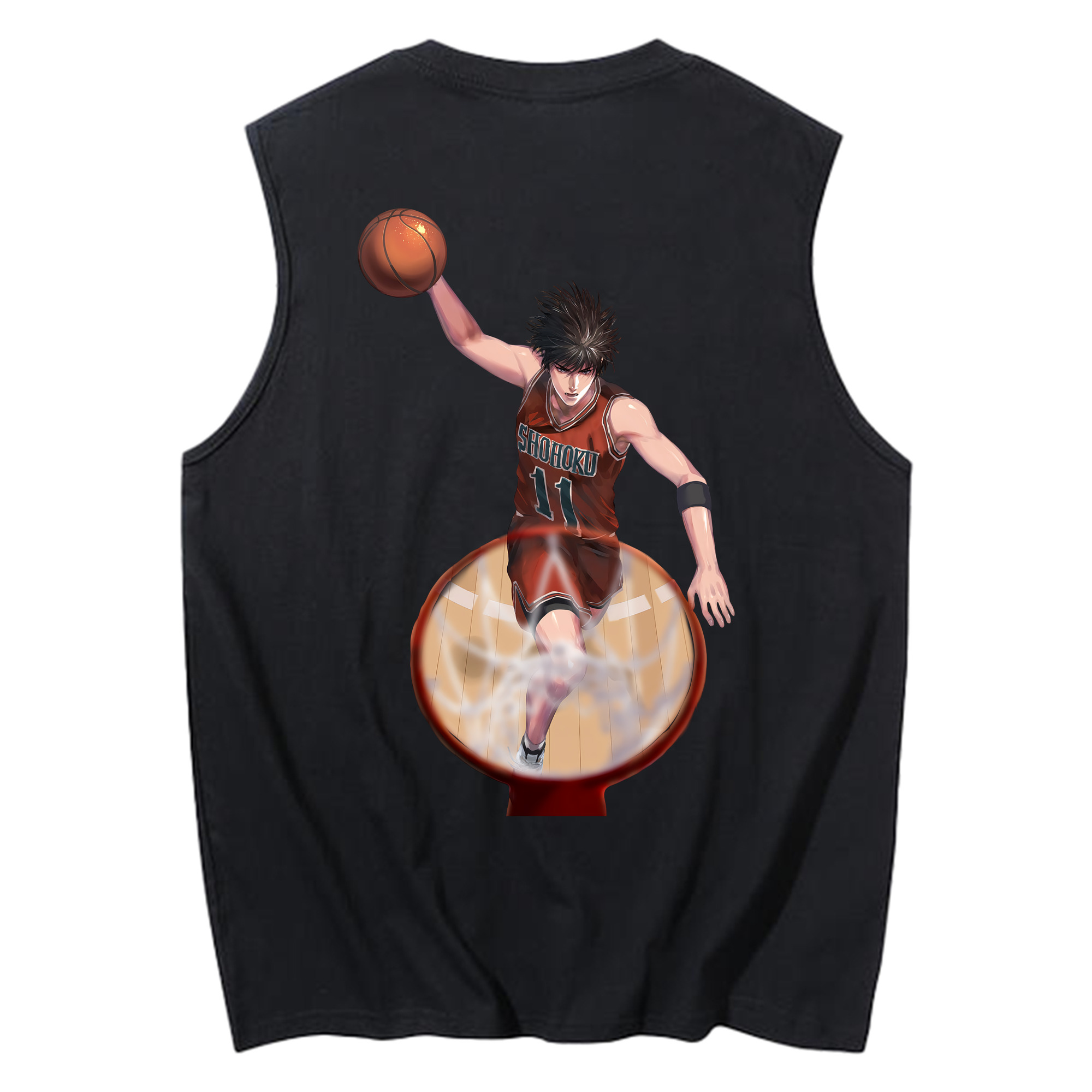 （画像用） SLAM DUNK／スラムダンク コットン100％タンクトップ（背面プリント）