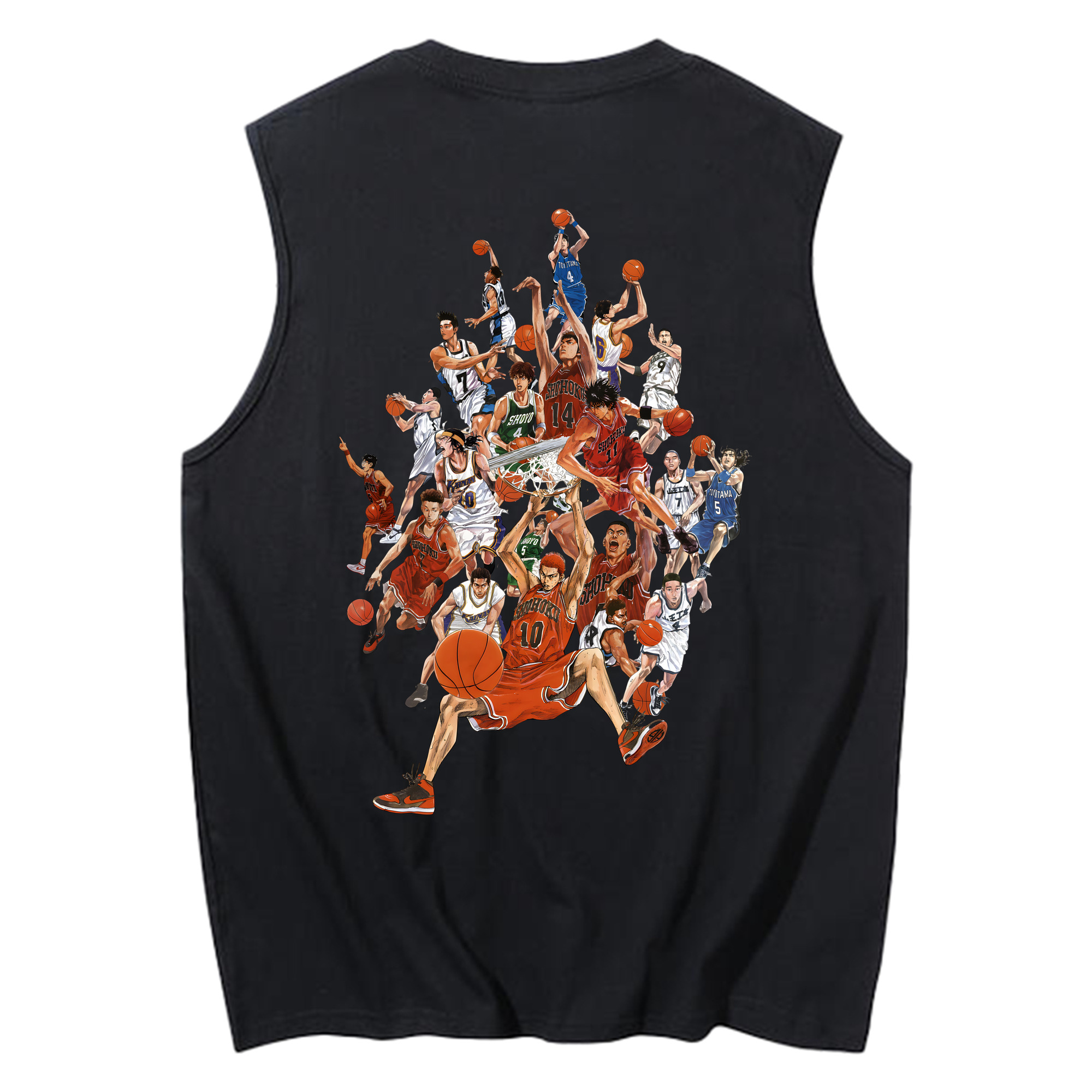 （画像用） SLAM DUNK／スラムダンク コットン100％タンクトップ（背面プリント）