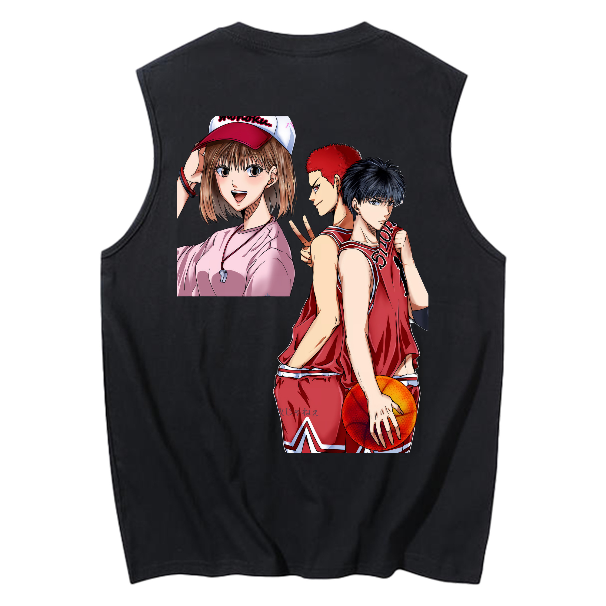 （画像用） SLAM DUNK／スラムダンク コットン100％タンクトップ（背面プリント）