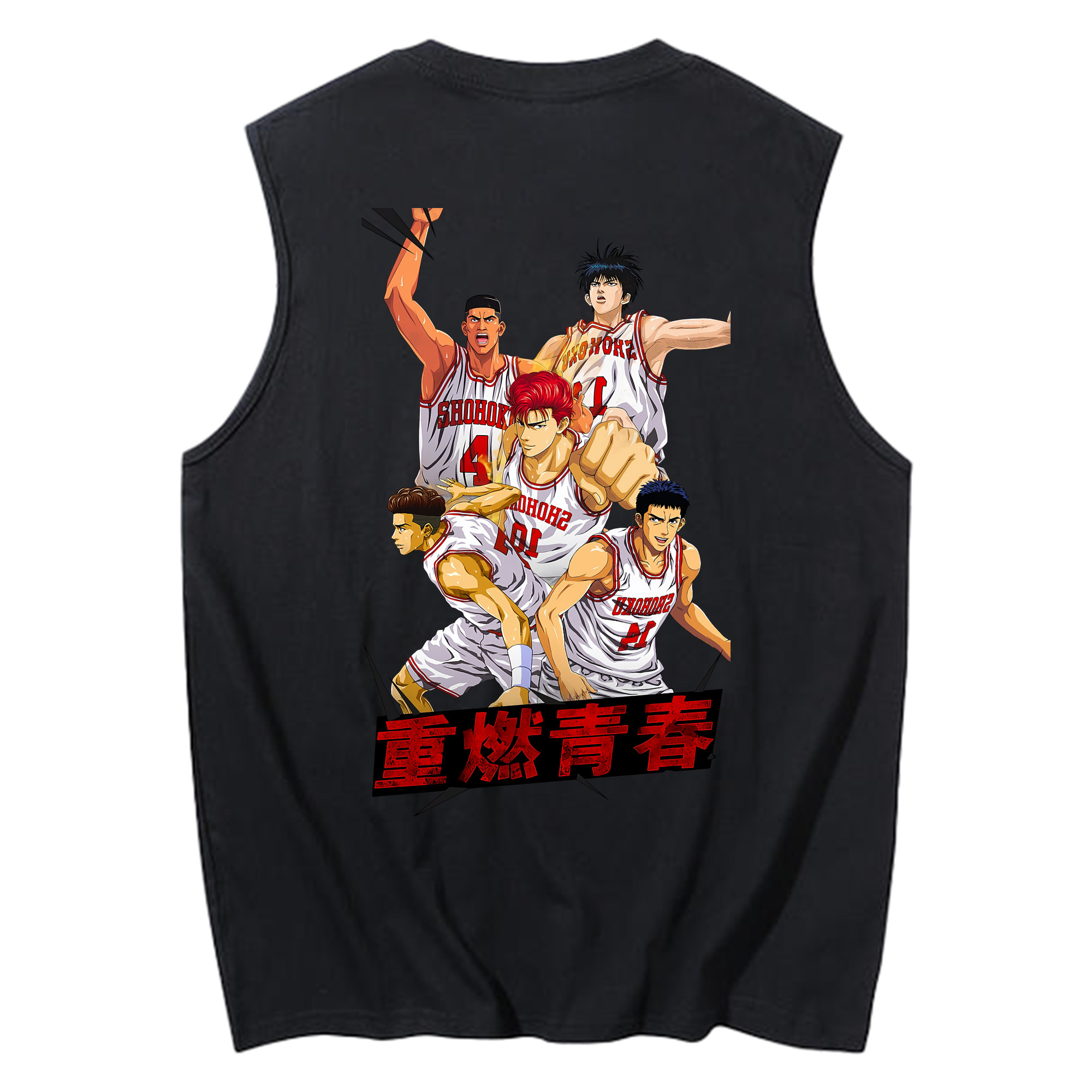 （画像用） SLAM DUNK／スラムダンク コットン100％タンクトップ（背面プリント）