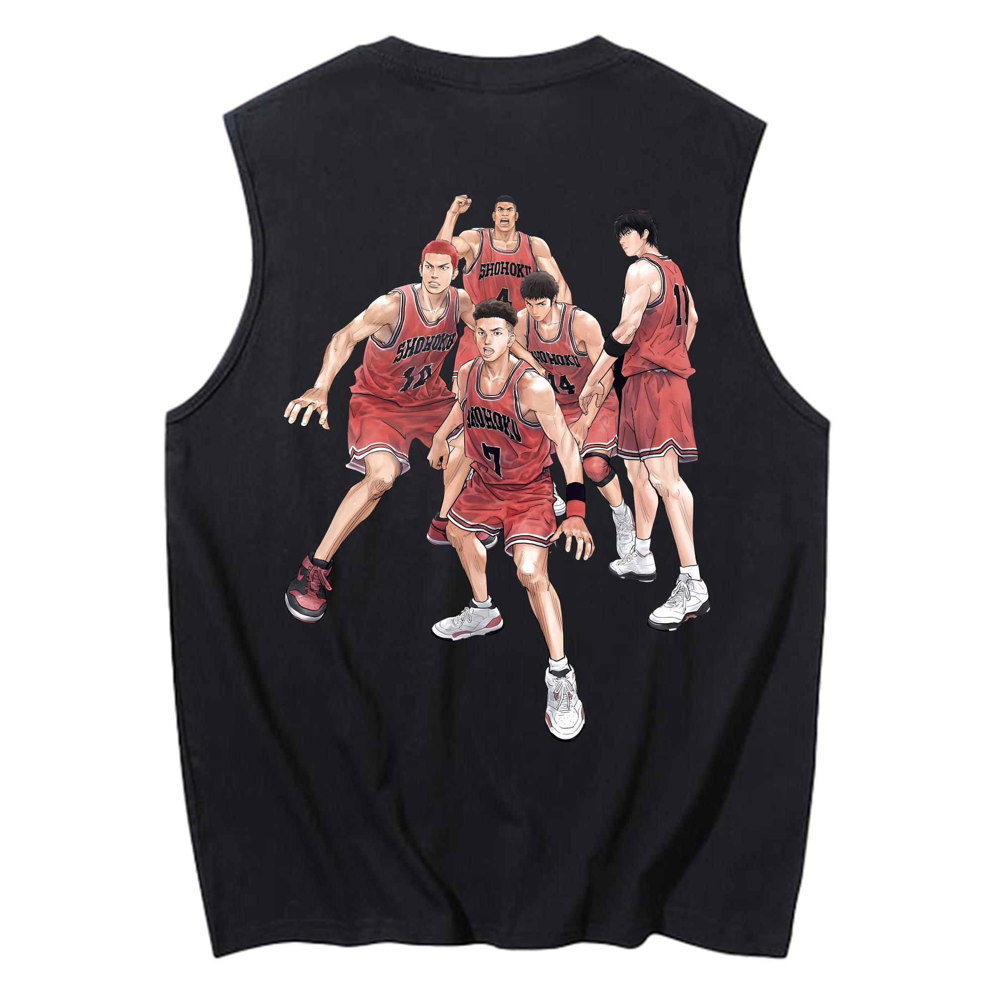 （画像用） SLAM DUNK／スラムダンク コットン100％タンクトップ（背面プリント）