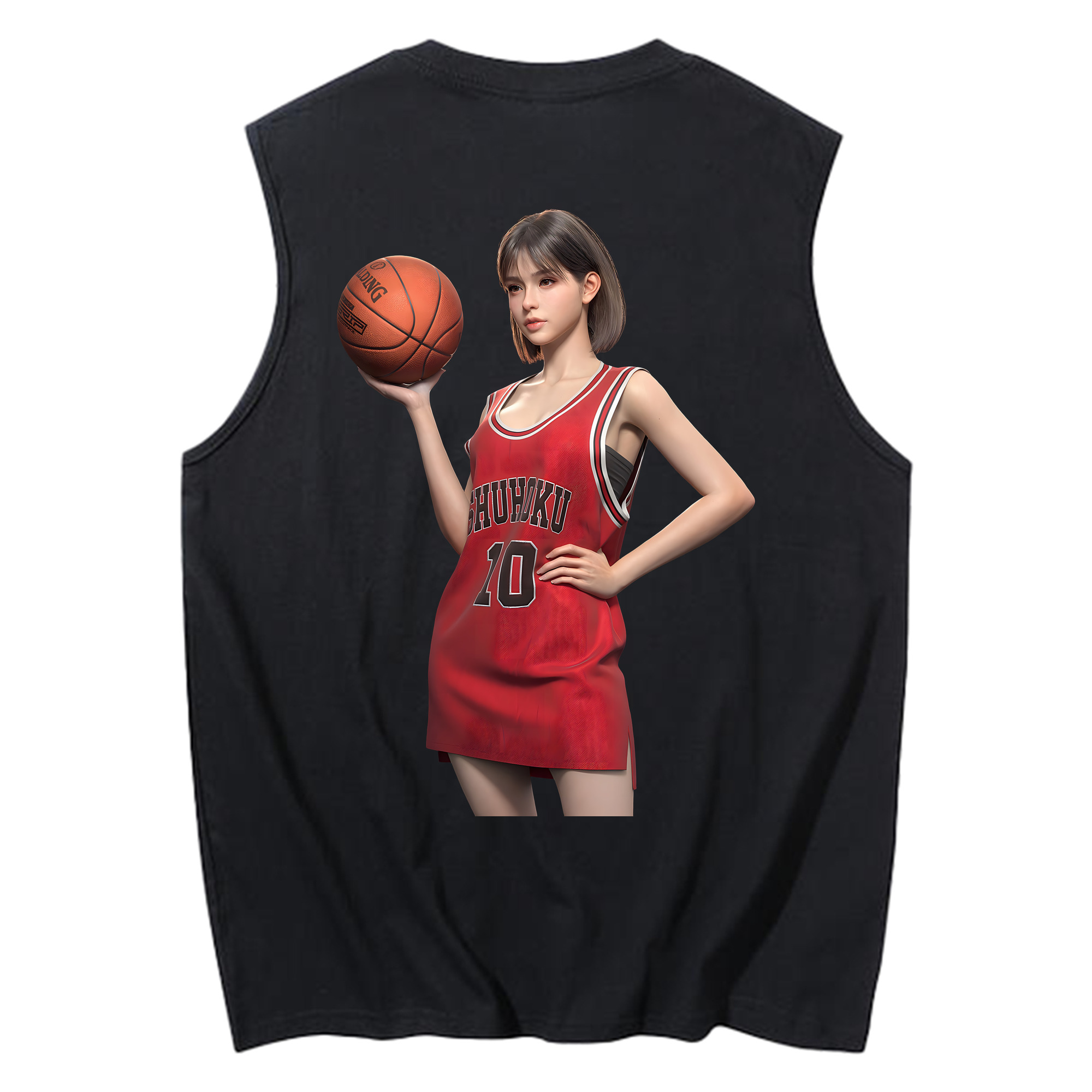 （画像用） SLAM DUNK／スラムダンク コットン100％タンクトップ（背面プリント）