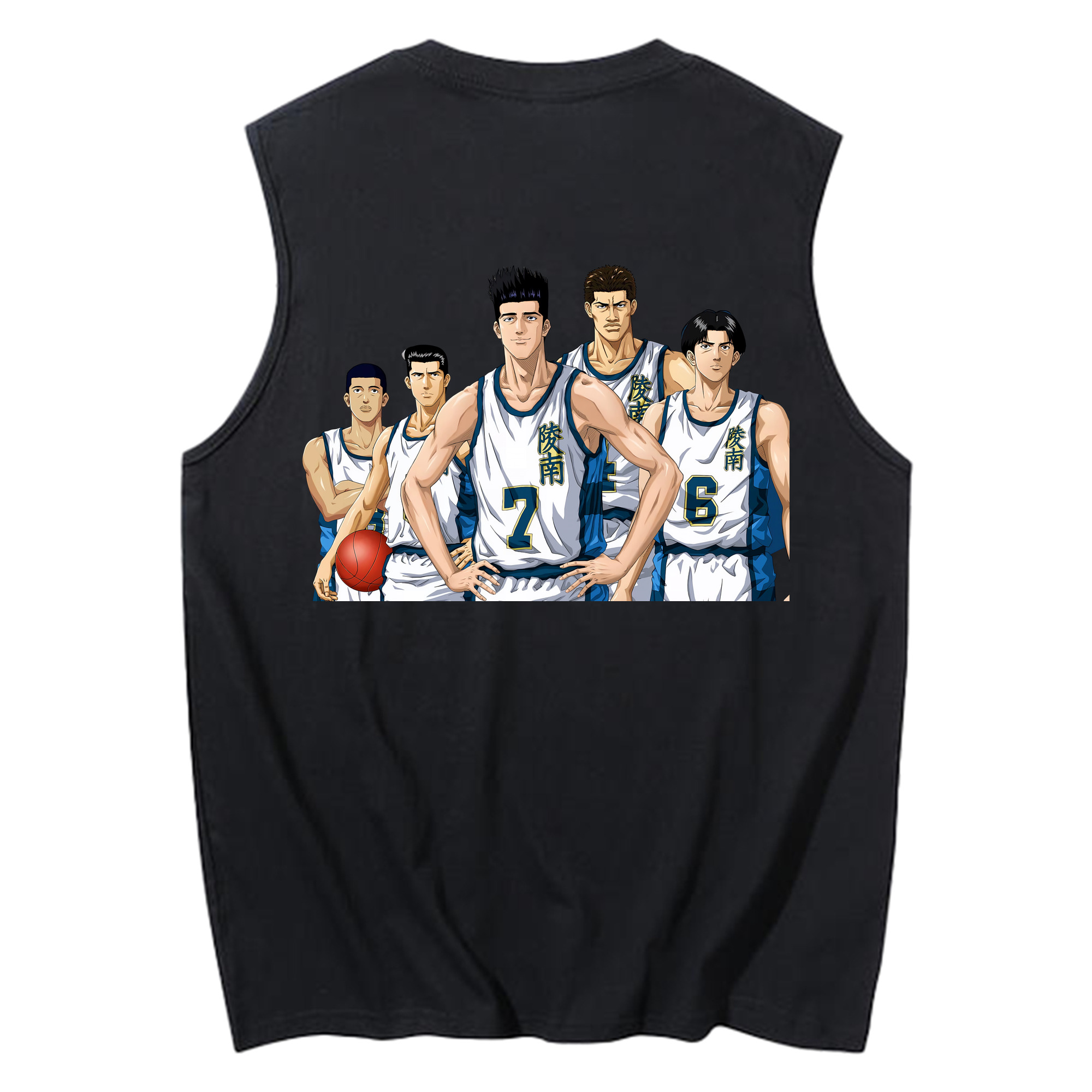 （画像用） SLAM DUNK／スラムダンク コットン100％タンクトップ（背面プリント）