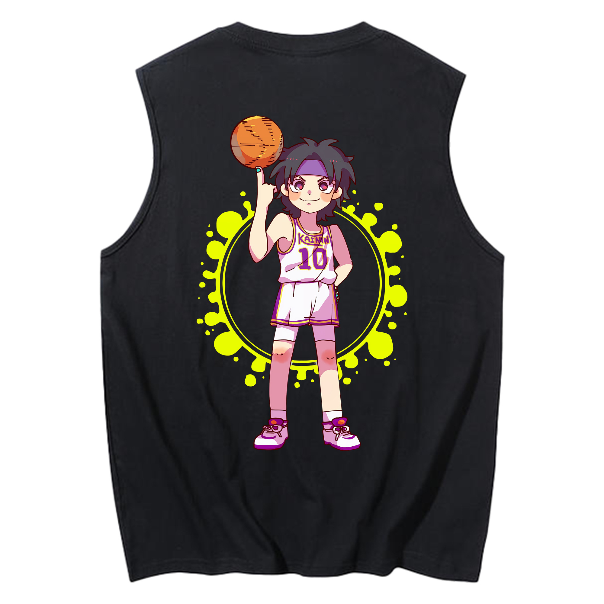 （画像用） SLAM DUNK／スラムダンク コットン100％タンクトップ（背面プリント）