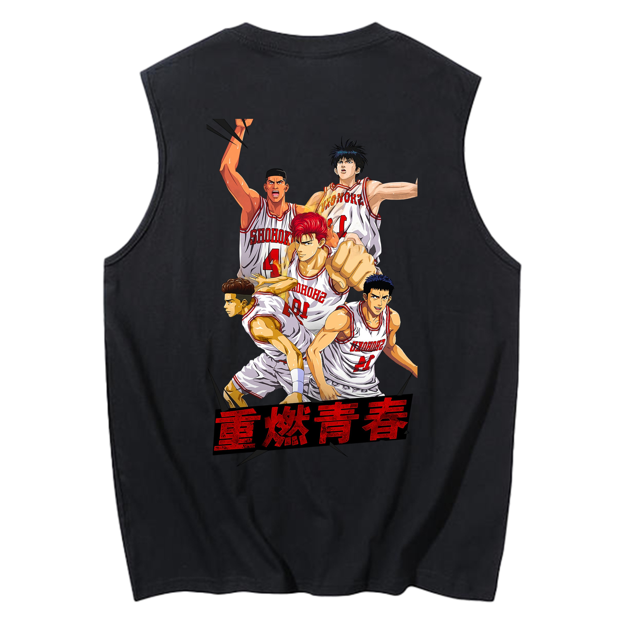 （画像用） SLAM DUNK／スラムダンク コットン100％タンクトップ（背面プリント）