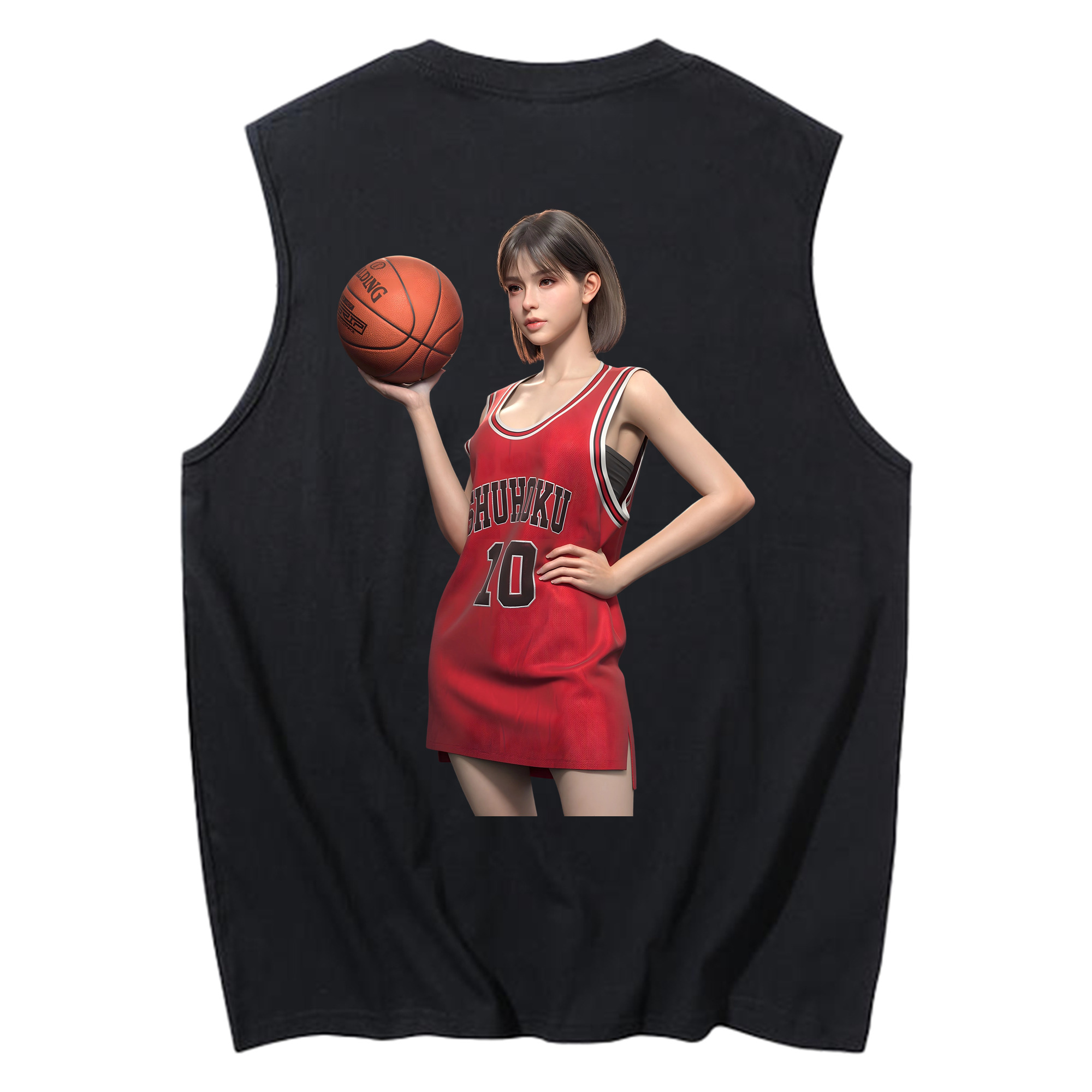 （画像用） SLAM DUNK／スラムダンク コットン100％タンクトップ（背面プリント）
