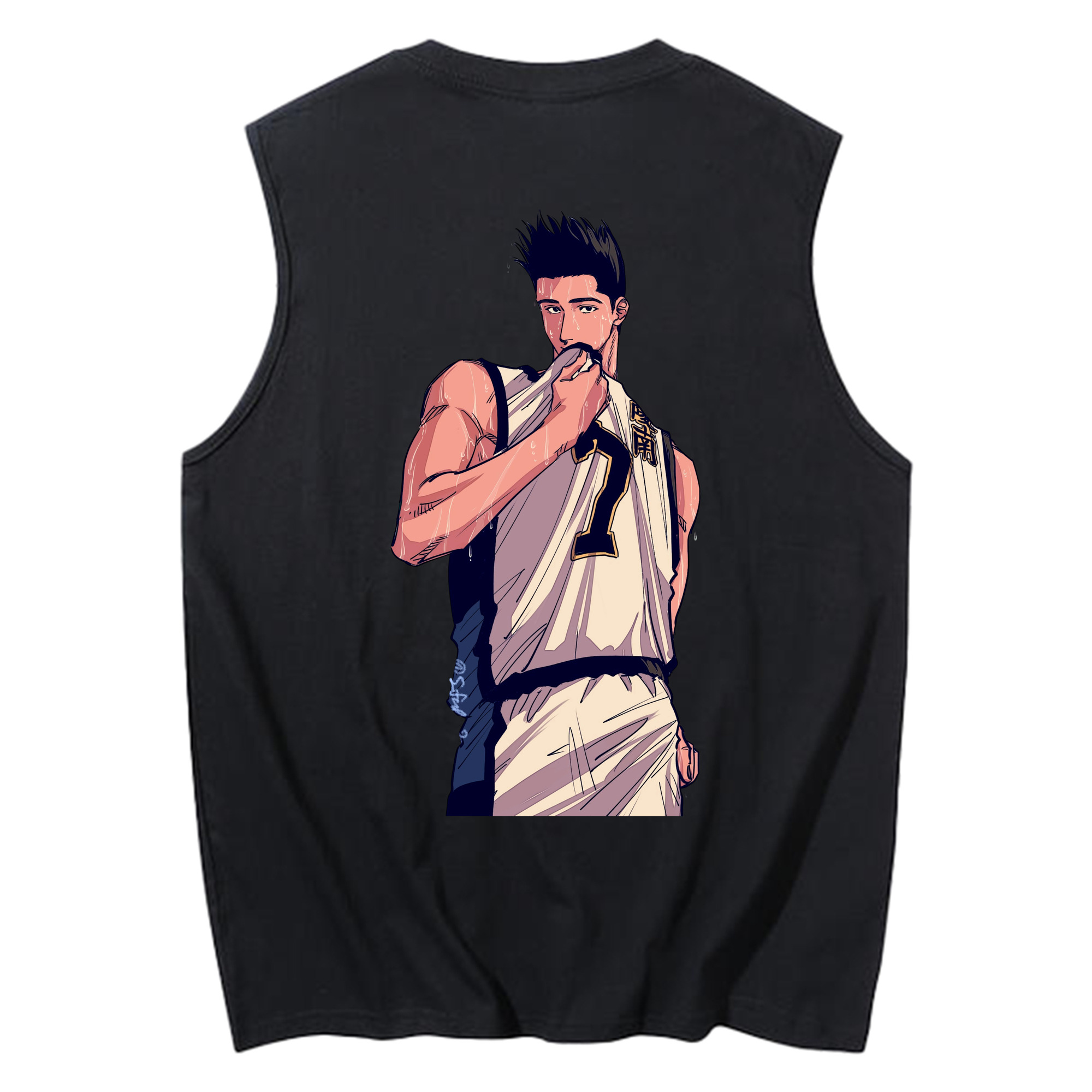 （画像用） SLAM DUNK／スラムダンク コットン100％タンクトップ（背面プリント）