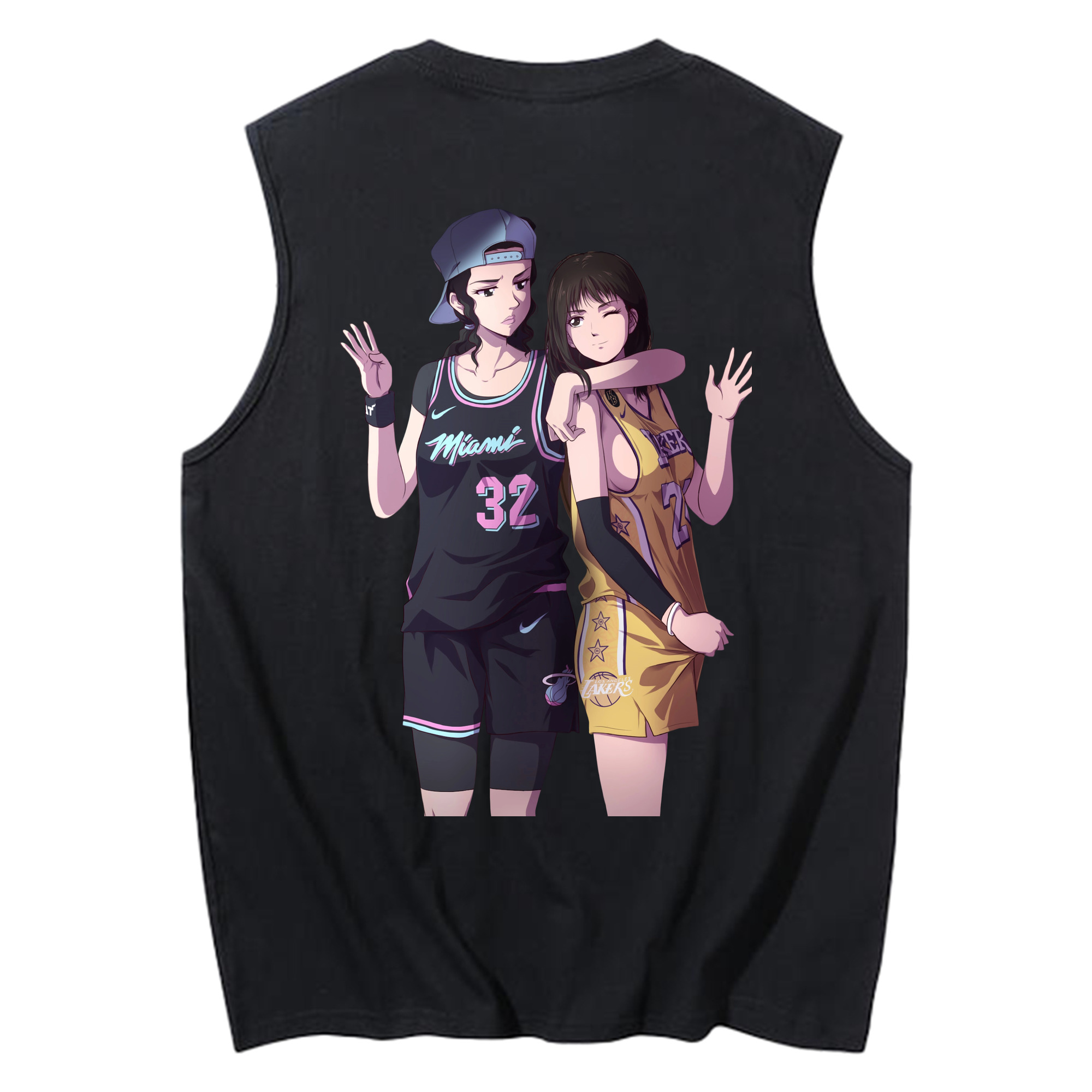 （画像用） SLAM DUNK／スラムダンク コットン100％タンクトップ（背面プリント）