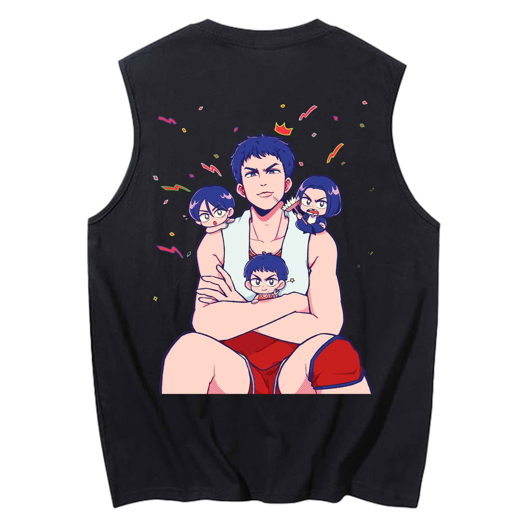 （画像用） SLAM DUNK／スラムダンク コットン100％タンクトップ（背面プリント）