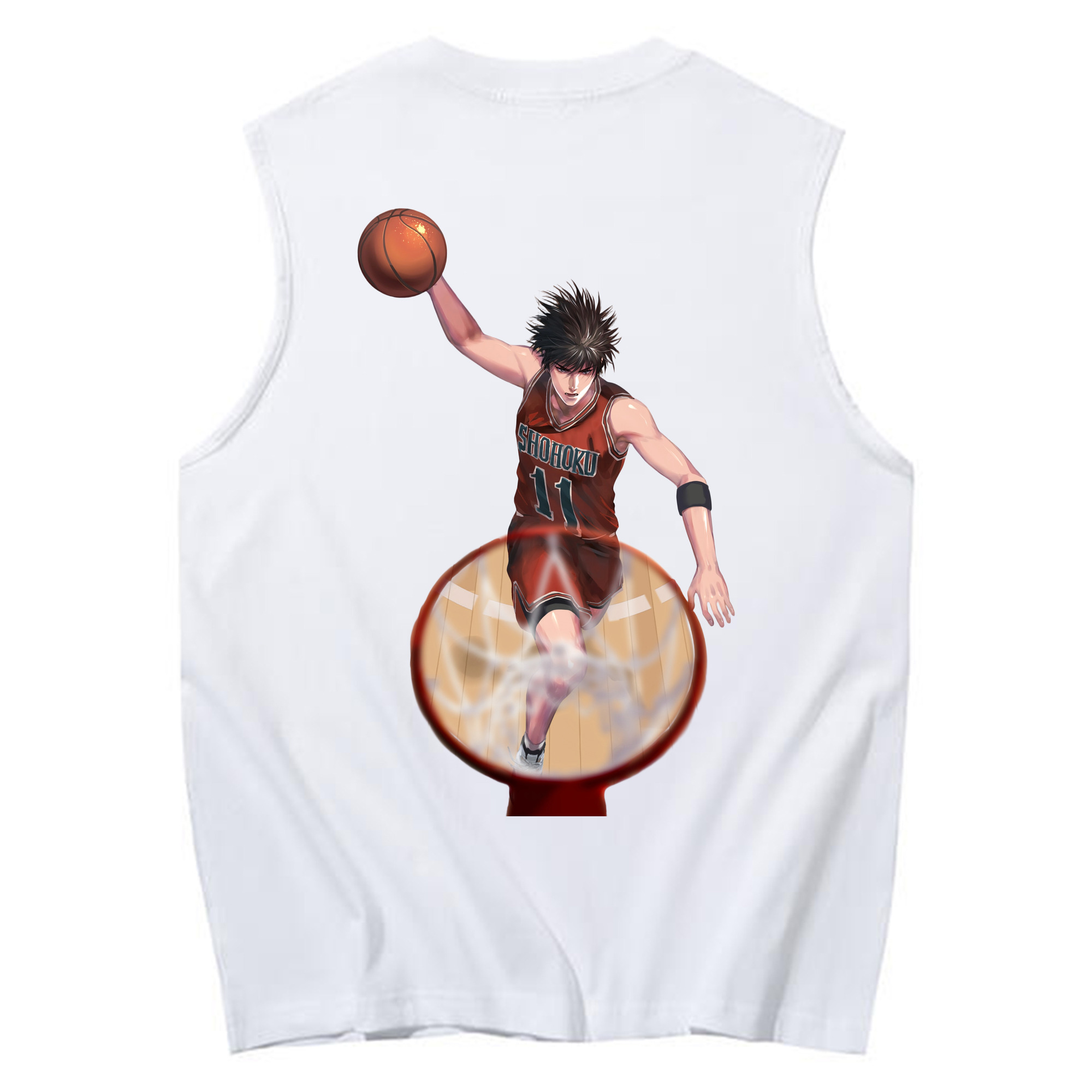 （画像用） SLAM DUNK／スラムダンク コットン100％タンクトップ（背面プリント）