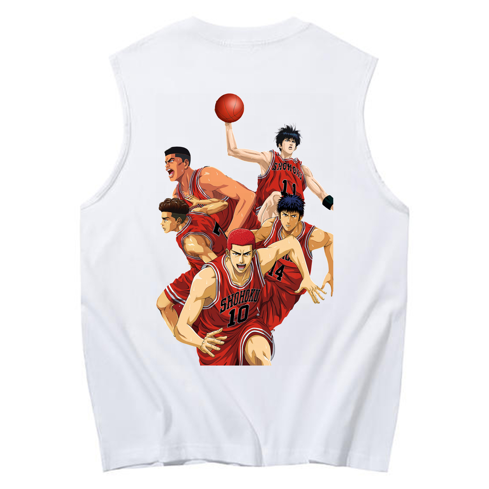 （画像用） SLAM DUNK／スラムダンク コットン100％タンクトップ（背面プリント）
