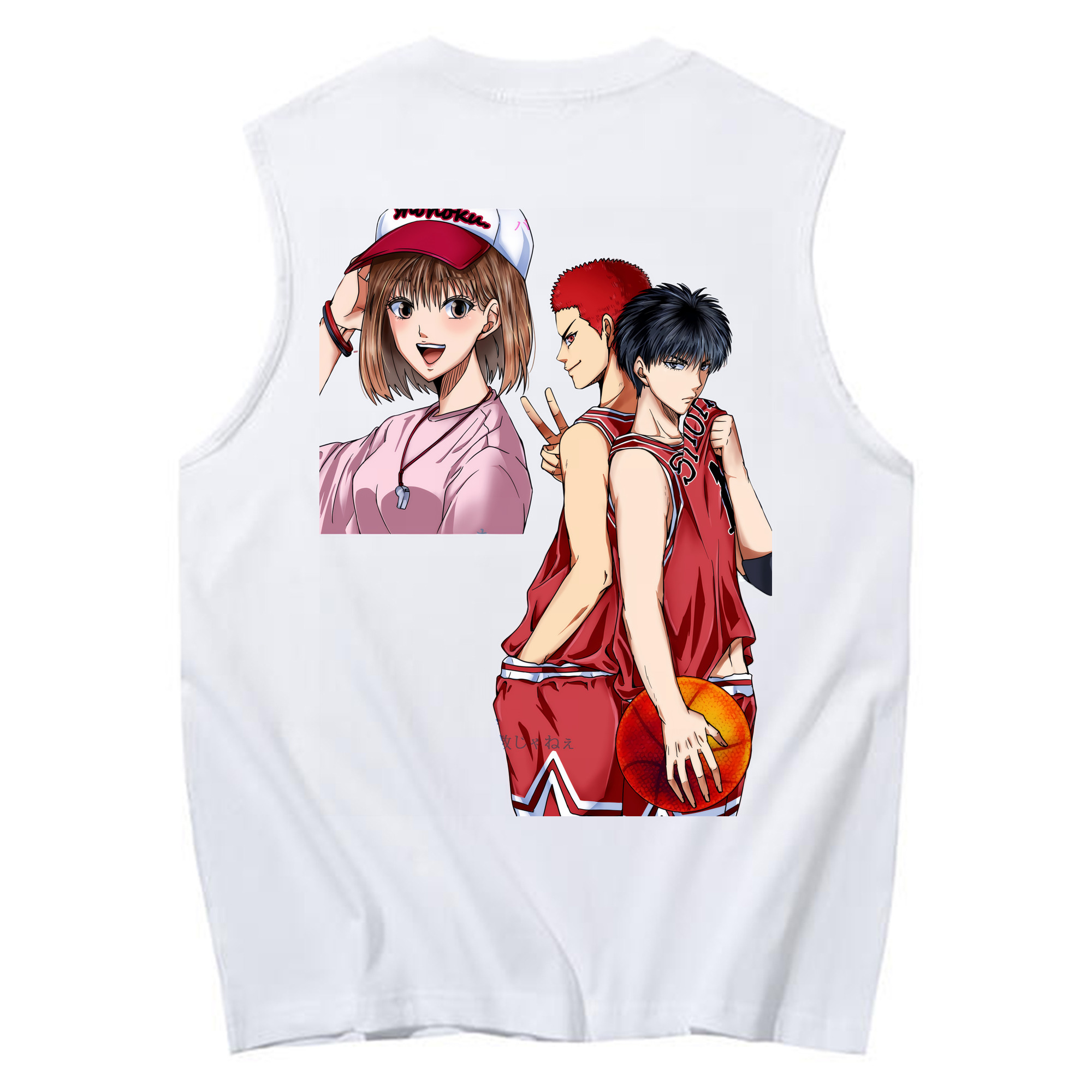 （画像用） SLAM DUNK／スラムダンク コットン100％タンクトップ（背面プリント）