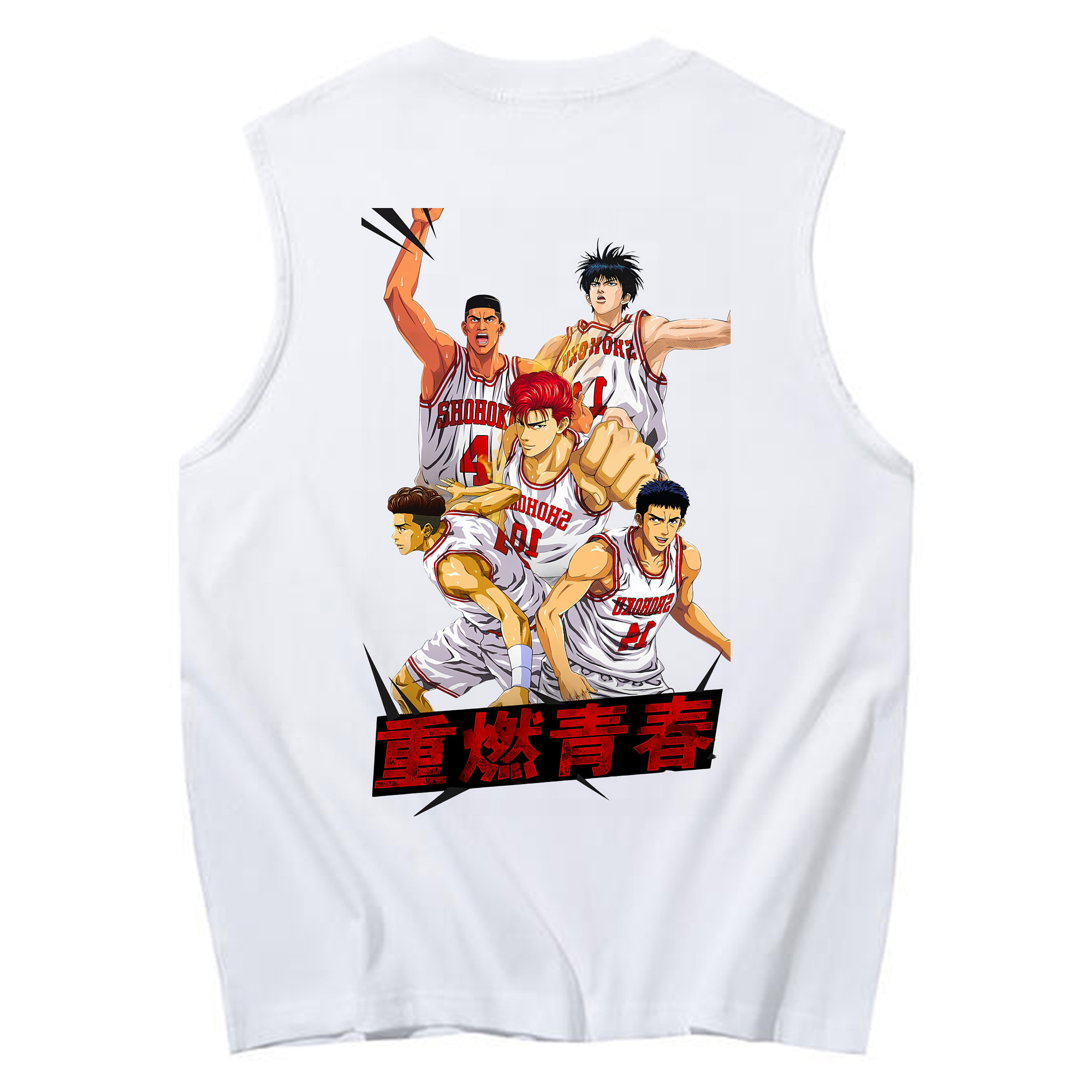 （画像用） SLAM DUNK／スラムダンク コットン100％タンクトップ（背面プリント）
