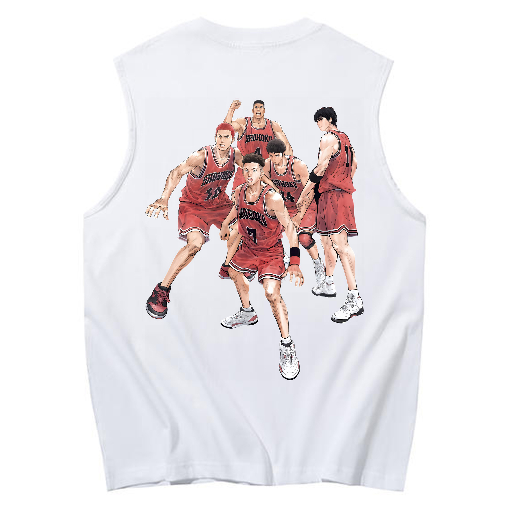 （画像用） SLAM DUNK／スラムダンク コットン100％タンクトップ（背面プリント）