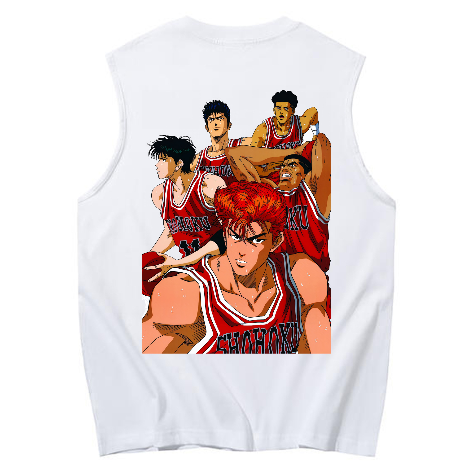 （画像用） SLAM DUNK／スラムダンク コットン100％タンクトップ（背面プリント）