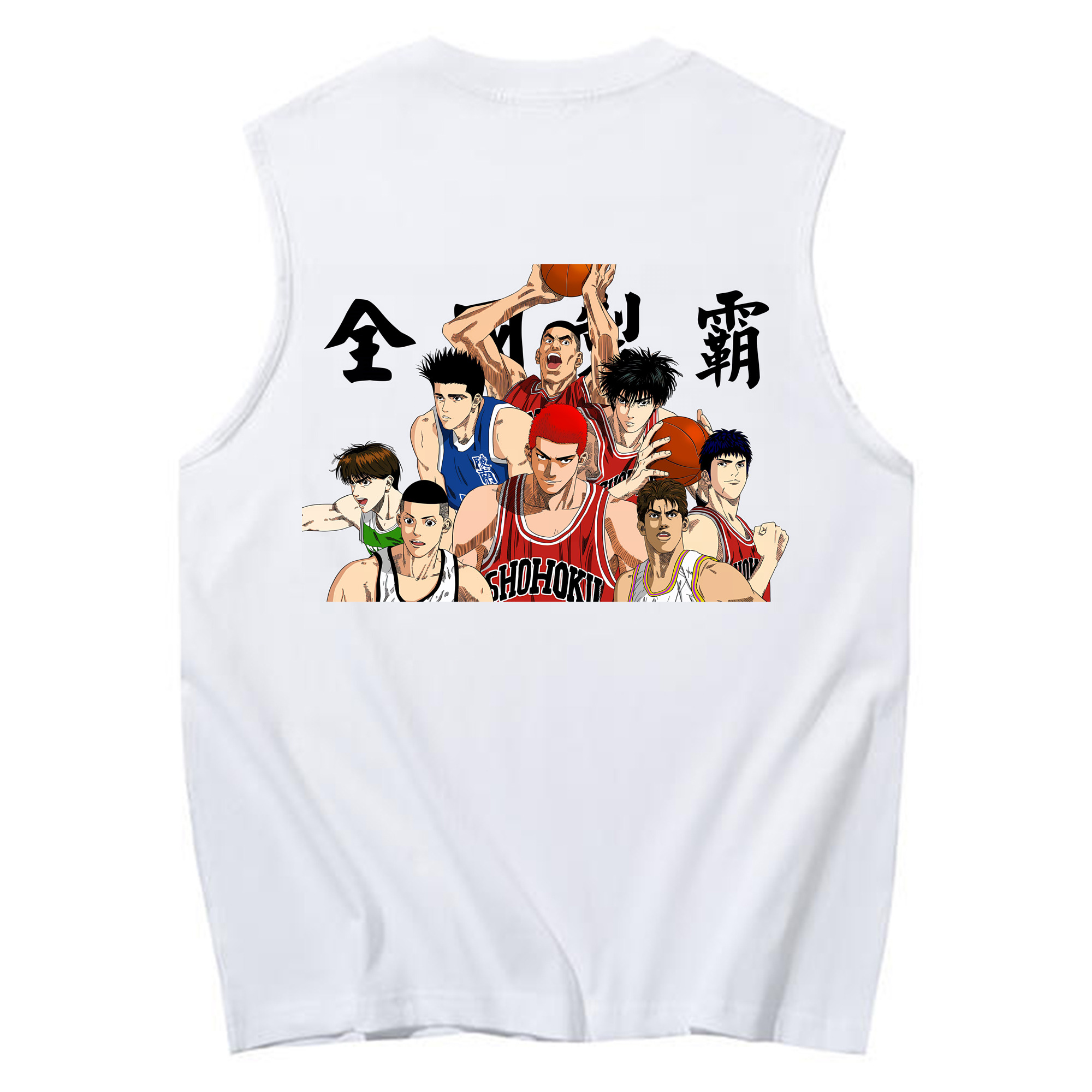 （画像用） SLAM DUNK／スラムダンク コットン100％タンクトップ（背面プリント）