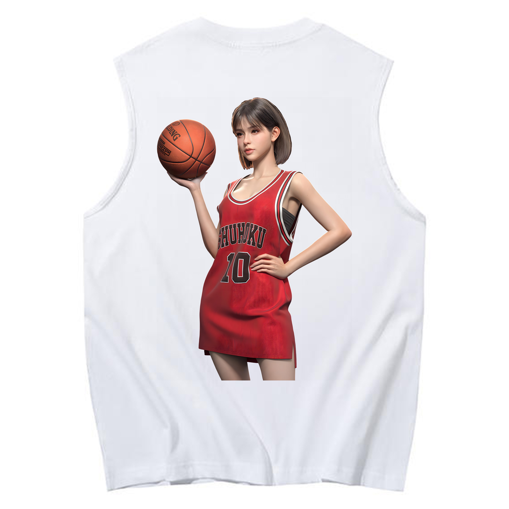 （画像用） SLAM DUNK／スラムダンク コットン100％タンクトップ（背面プリント）