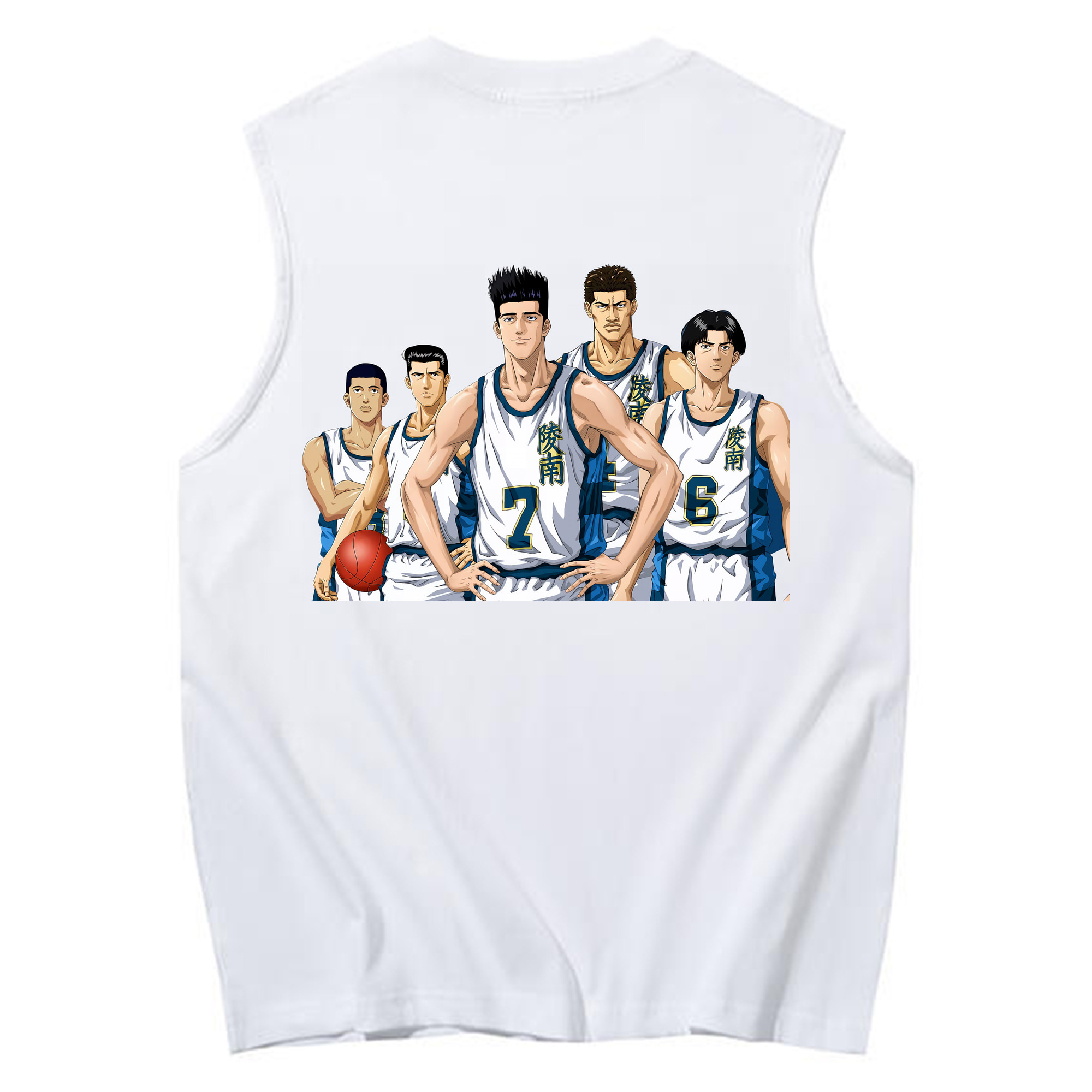 （画像用） SLAM DUNK／スラムダンク コットン100％タンクトップ（背面プリント）