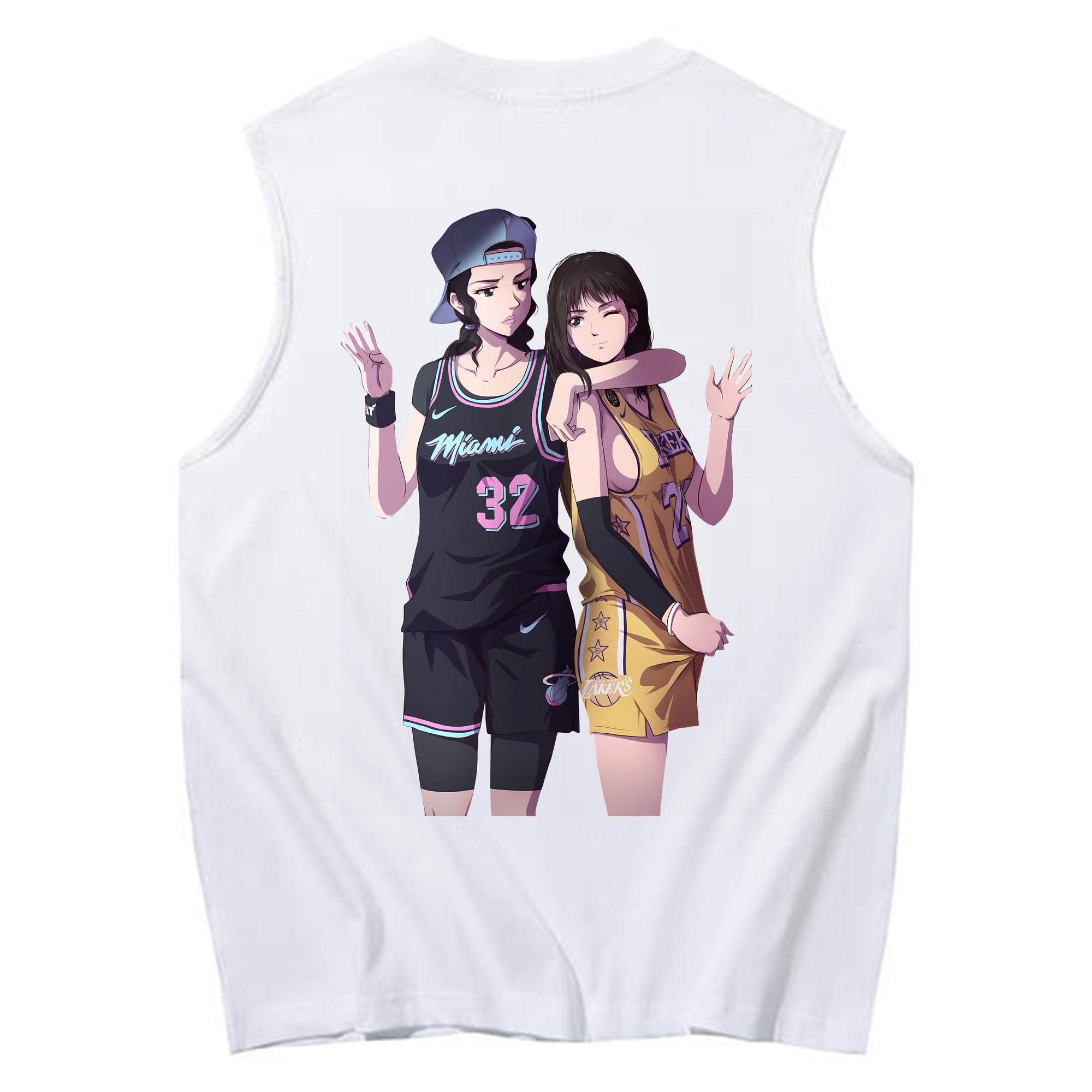 （画像用） SLAM DUNK／スラムダンク コットン100％タンクトップ（背面プリント）