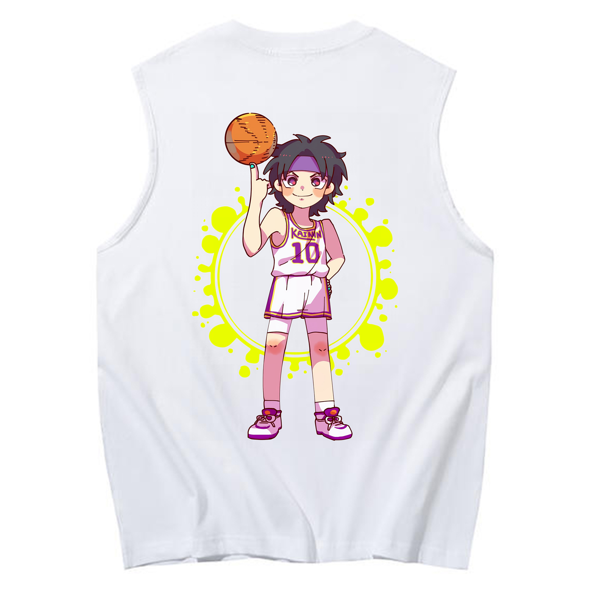 （画像用） SLAM DUNK／スラムダンク コットン100％タンクトップ（背面プリント）