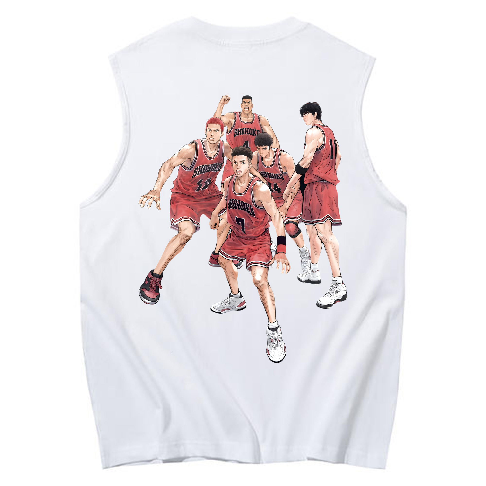 （画像用） SLAM DUNK／スラムダンク コットン100％タンクトップ（背面プリント）