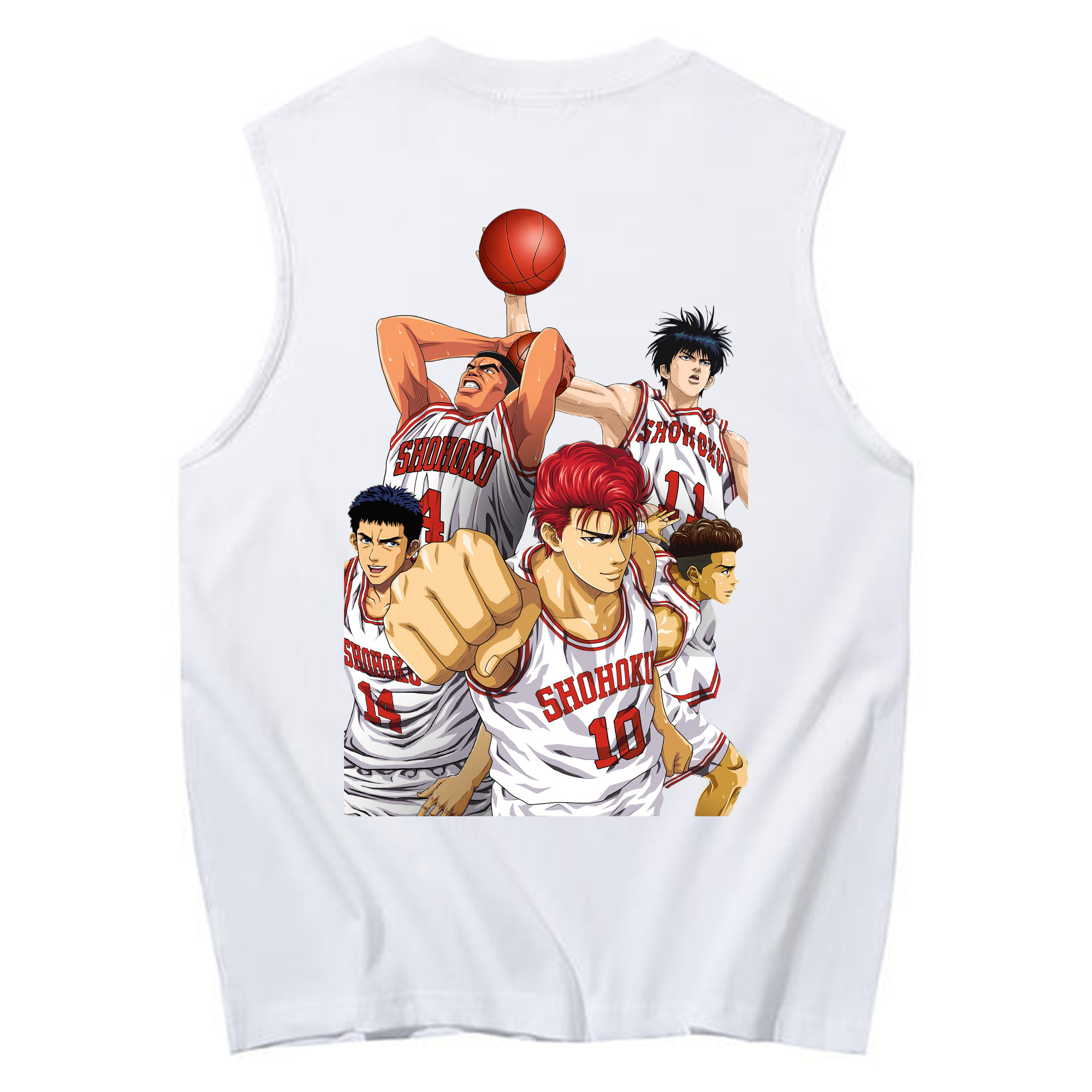 （画像用） SLAM DUNK／スラムダンク コットン100％タンクトップ（背面プリント）