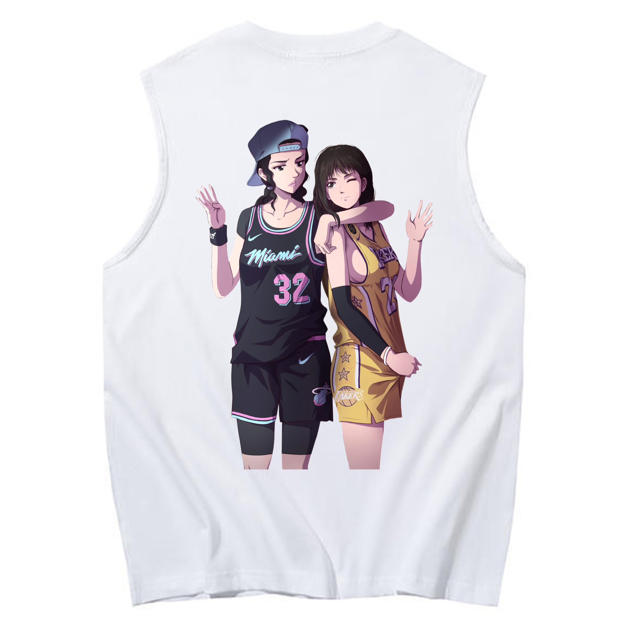 （画像用） SLAM DUNK／スラムダンク コットン100％タンクトップ（背面プリント）