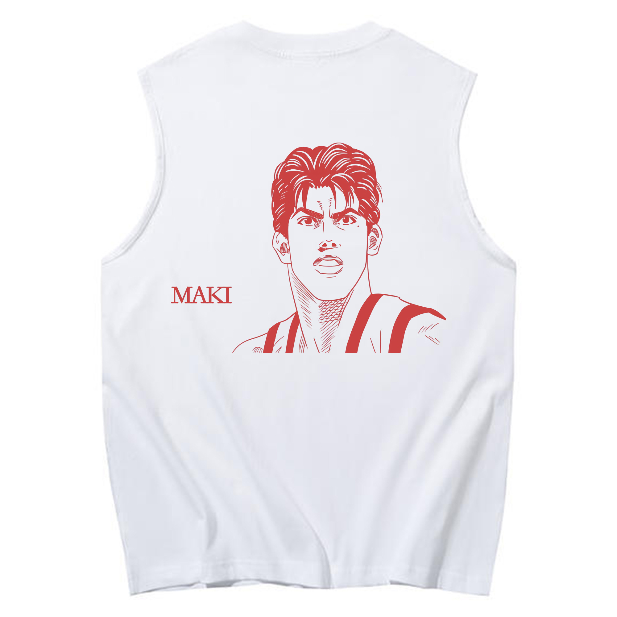（画像用） SLAM DUNK／スラムダンク コットン100％タンクトップ（背面プリント）