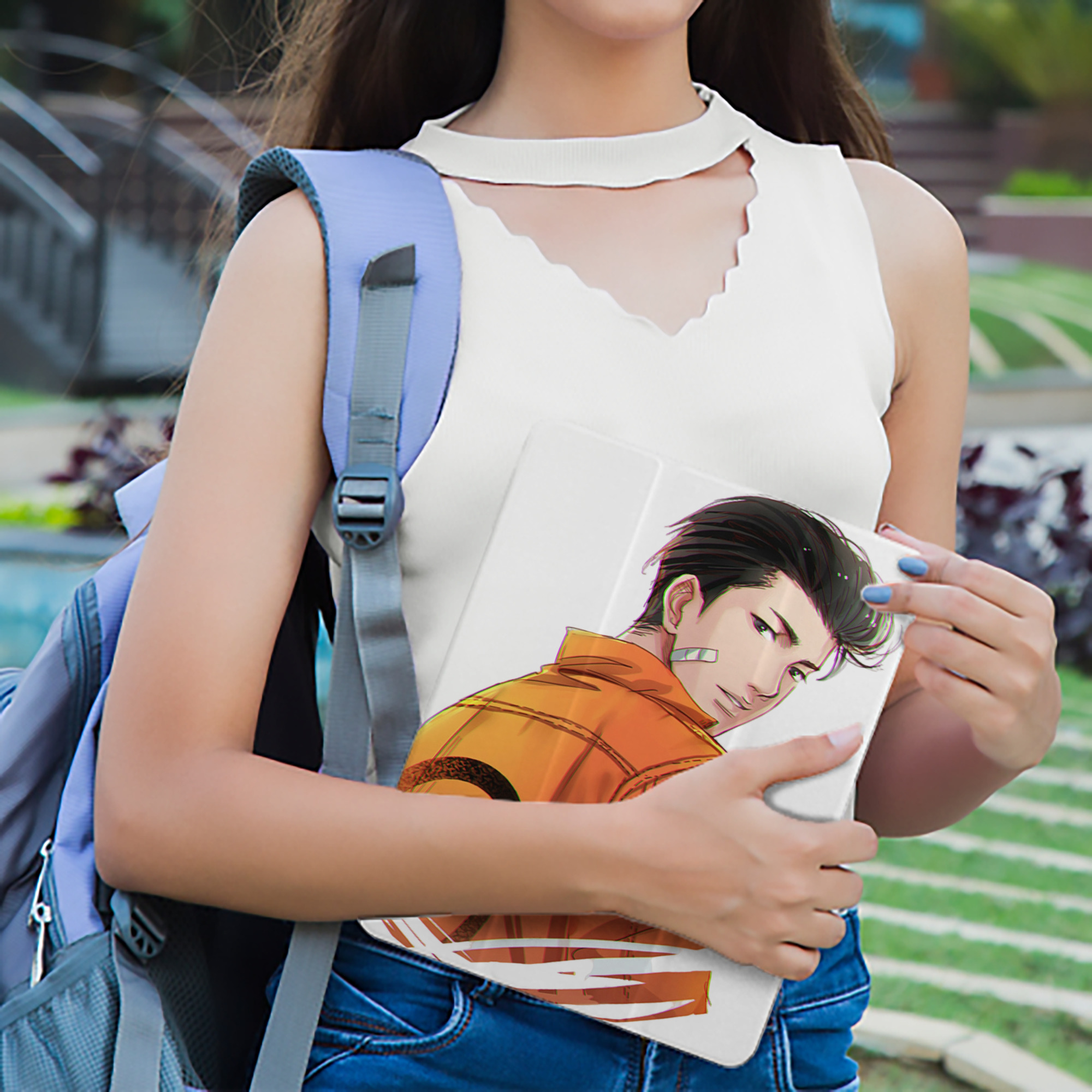 SLAM DUNK／スラムダンク IPad ケース ペン収納付き 三つ折りスタンド PUレザー×シリコン 対応機種9.5/10.5/10.9インチ