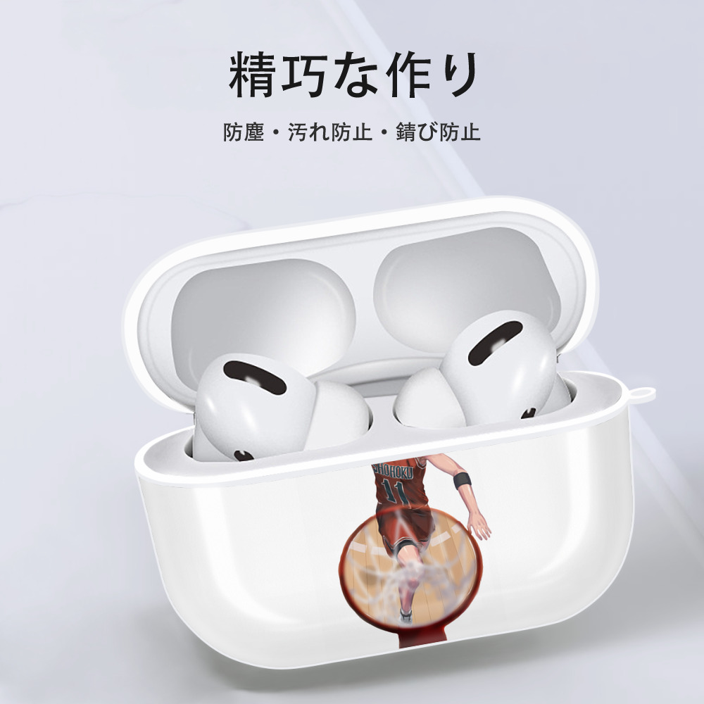 SLAM DUNK／スラムダンク 【AirPods Pro用】ハードシェル保護ケース 耐衝撃・防指紋・カラビナ付き商品仕様