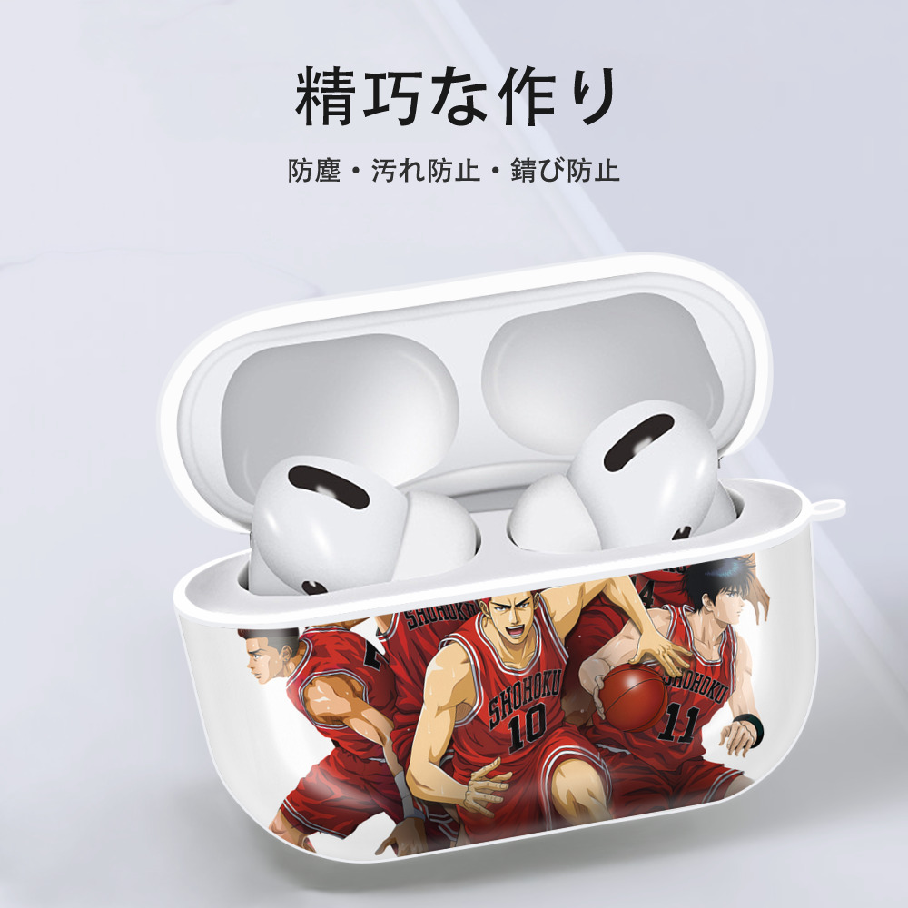SLAM DUNK／スラムダンク 【AirPods Pro用】ハードシェル保護ケース 耐衝撃・防指紋・カラビナ付き商品仕様