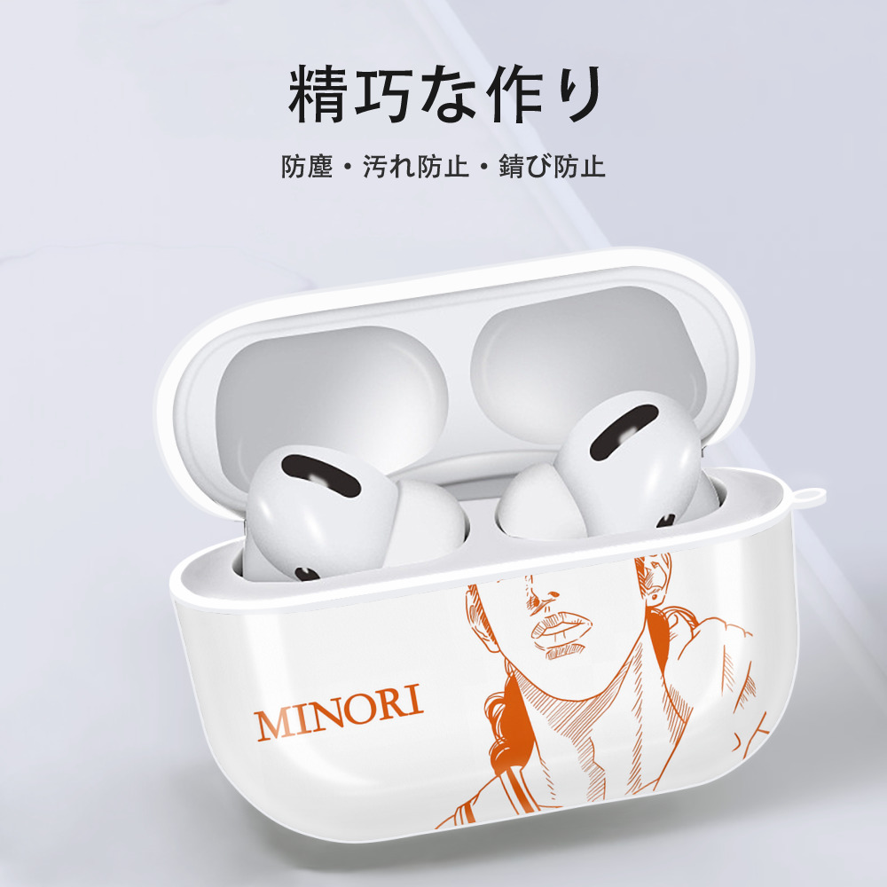 SLAM DUNK／スラムダンク 【AirPods Pro用】ハードシェル保護ケース 耐衝撃・防指紋・カラビナ付き商品仕様