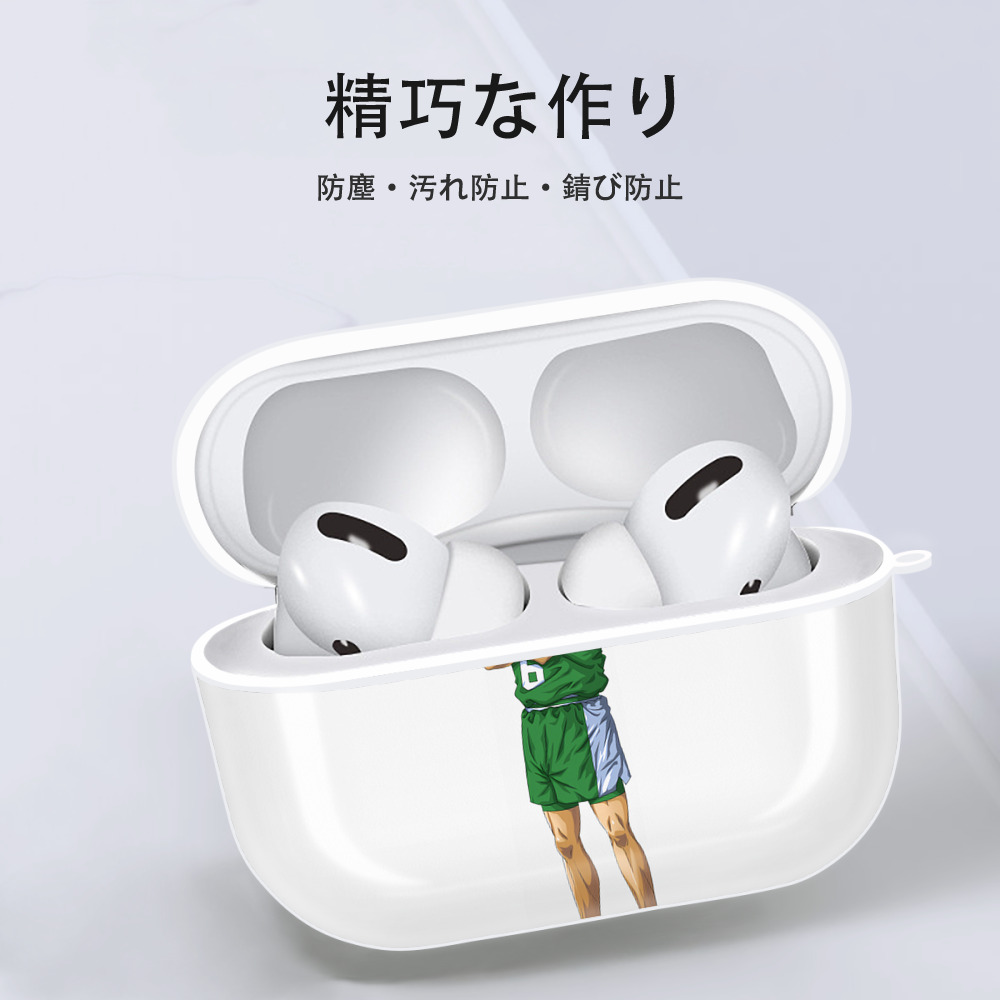 SLAM DUNK／スラムダンク 【AirPods Pro用】ハードシェル保護ケース 耐衝撃・防指紋・カラビナ付き商品仕様