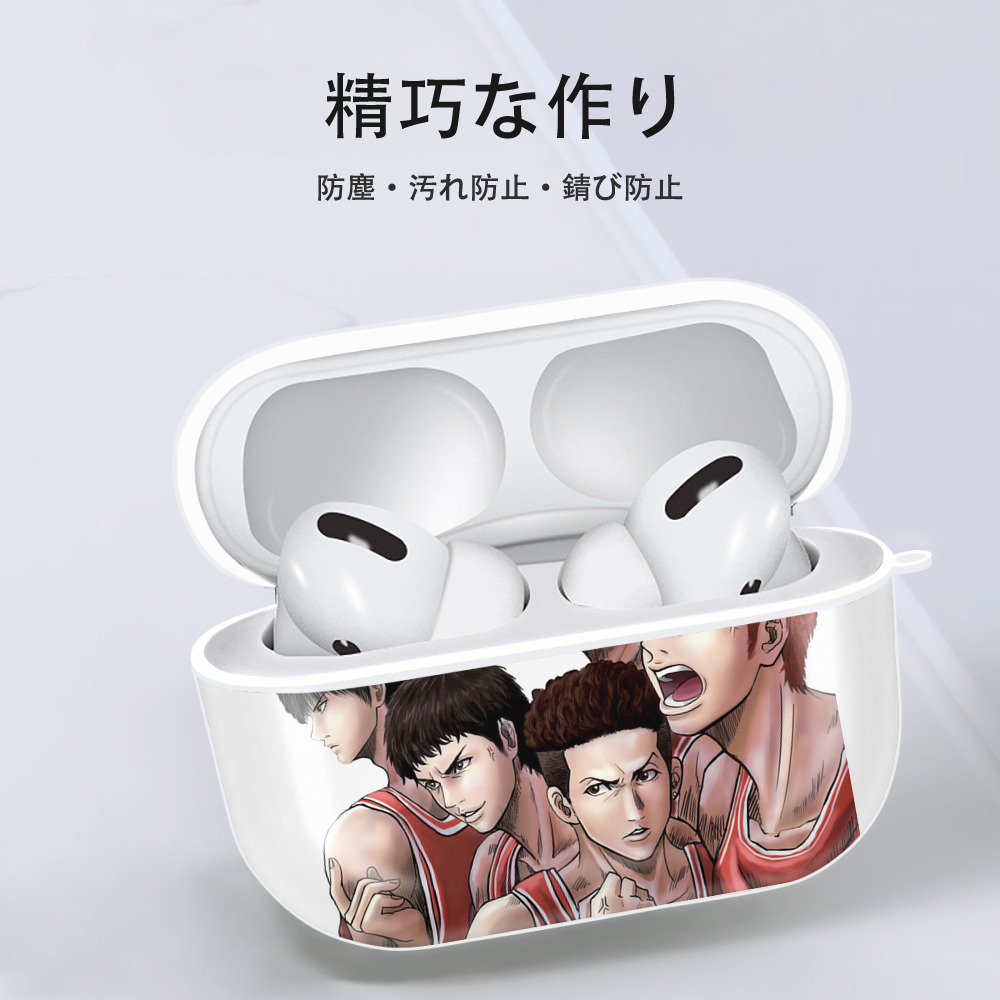 SLAM DUNK／スラムダンク 【AirPods Pro用】ハードシェル保護ケース 耐衝撃・防指紋・カラビナ付き商品仕様