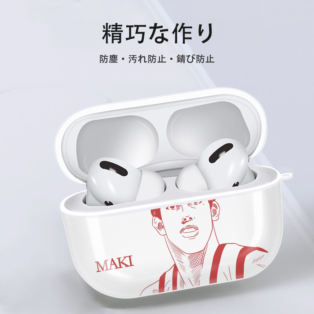 SLAM DUNK／スラムダンク 【AirPods Pro用】ハードシェル保護ケース 耐衝撃・防指紋・カラビナ付き商品仕様