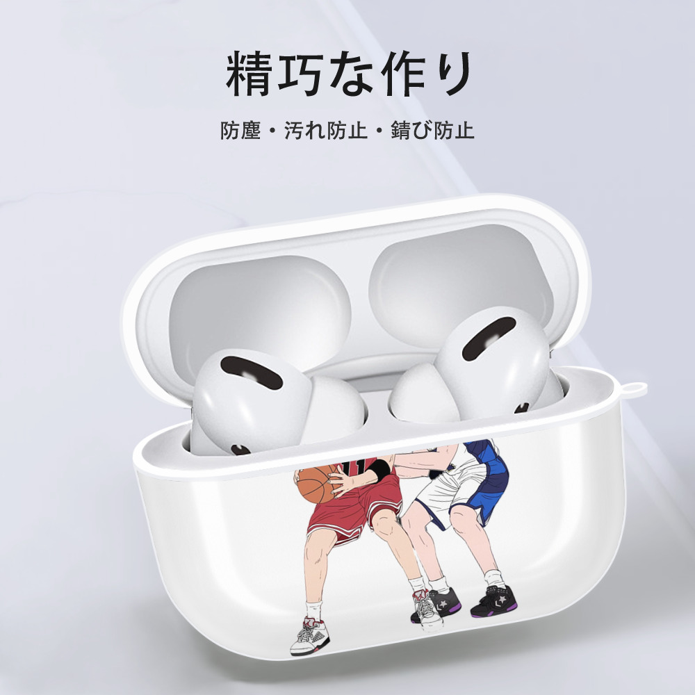 SLAM DUNK／スラムダンク 【AirPods Pro用】ハードシェル保護ケース 耐衝撃・防指紋・カラビナ付き商品仕様